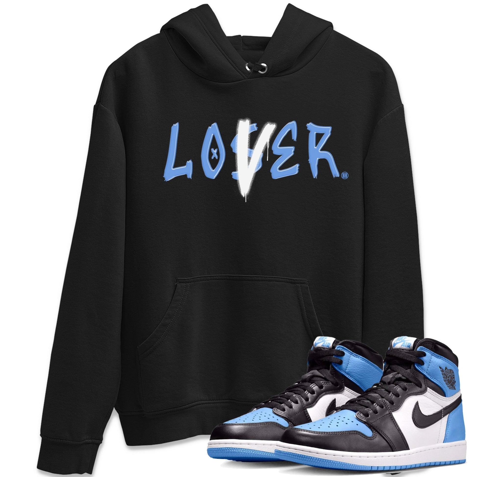 Air Jordan 1 UNC Toe shirt to match jordans Loser Lover sneaker tees Air Jordan 1 Retro High OG UNC Toe SNRT Sneaker Release Tees Unisex Black 1 T-Shirt