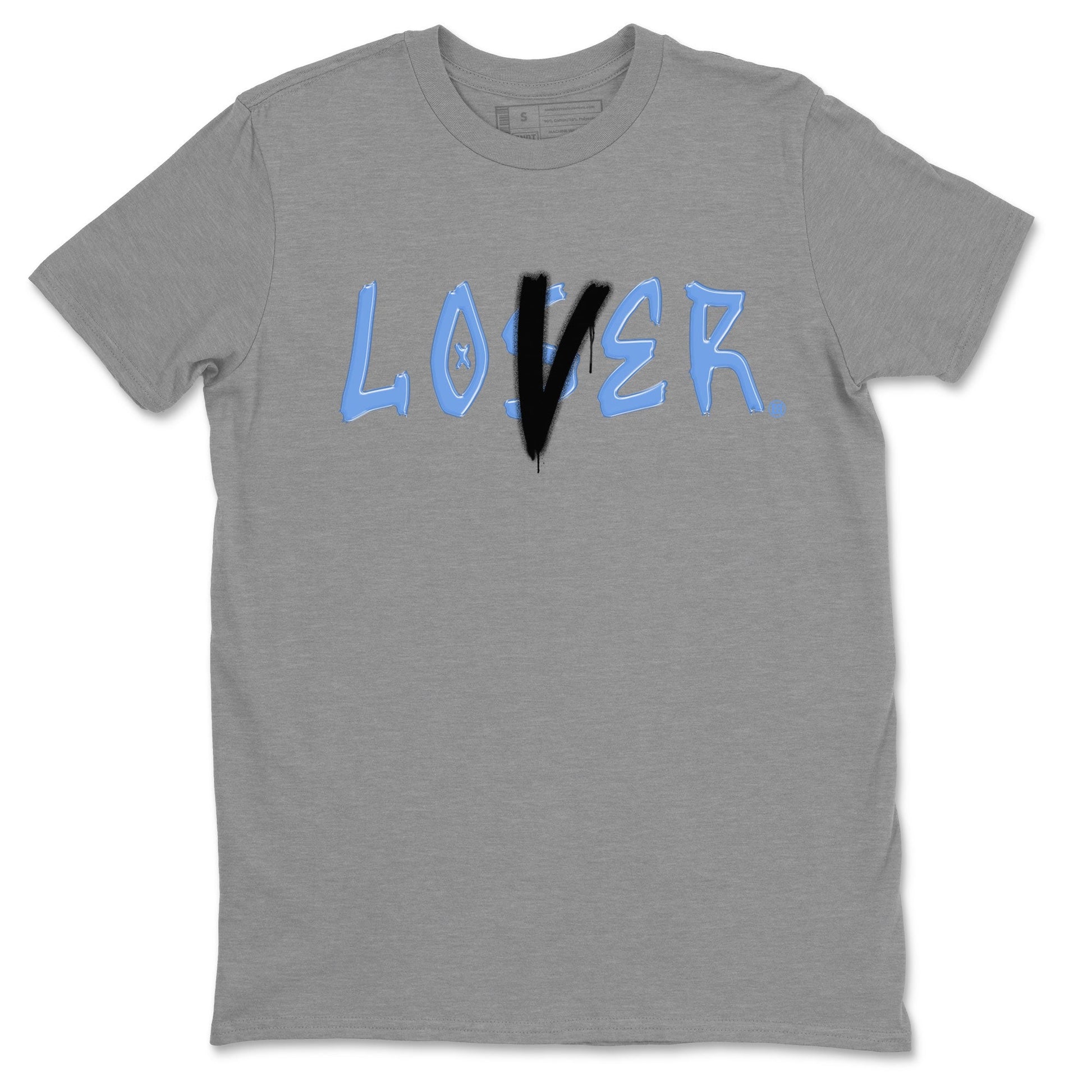 Air Jordan 1 UNC Toe shirt to match jordans Loser Lover sneaker tees Air Jordan 1 Retro High OG UNC Toe SNRT Sneaker Release Tees Unisex Heather Grey 2 T-Shirt