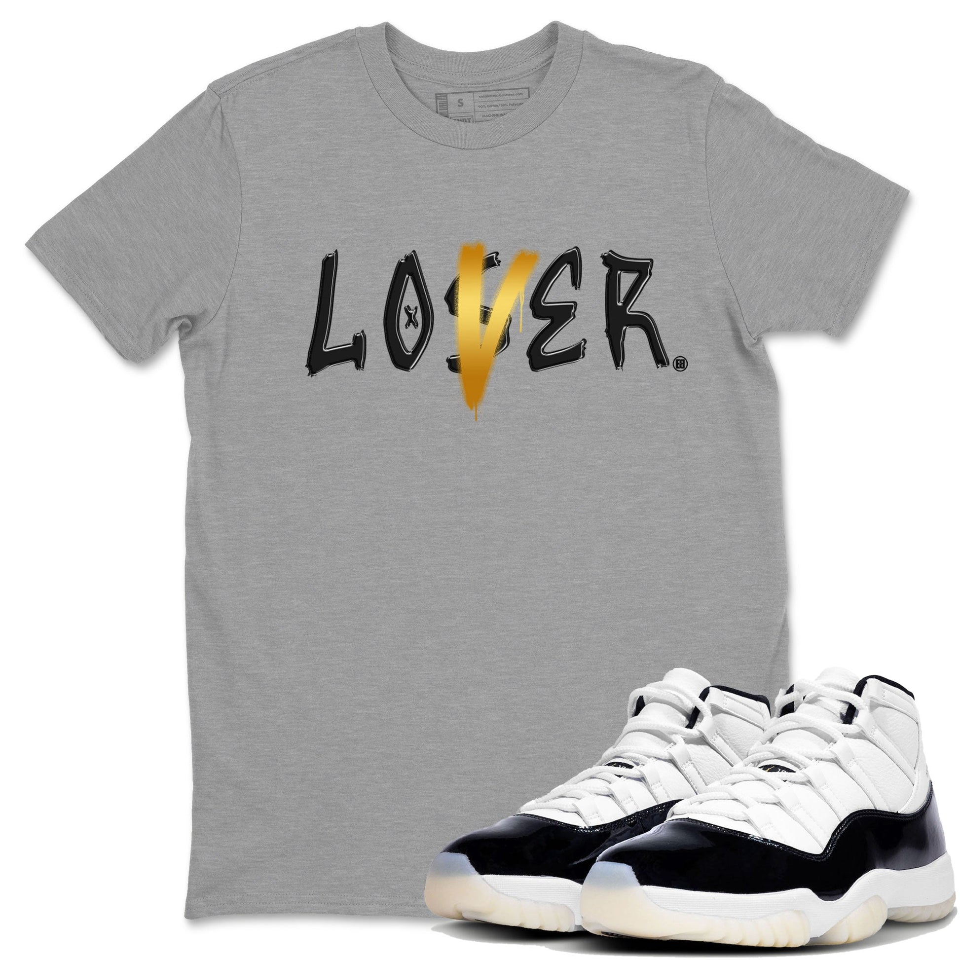 Air Jordan 11 Gratitude shirt to match jordans Loser Lover sneaker tees Jordan 11 Retro Gratitude SNRT Sneaker Tees Unisex Streetwear Clothing Heather Grey 1 T-Shirt