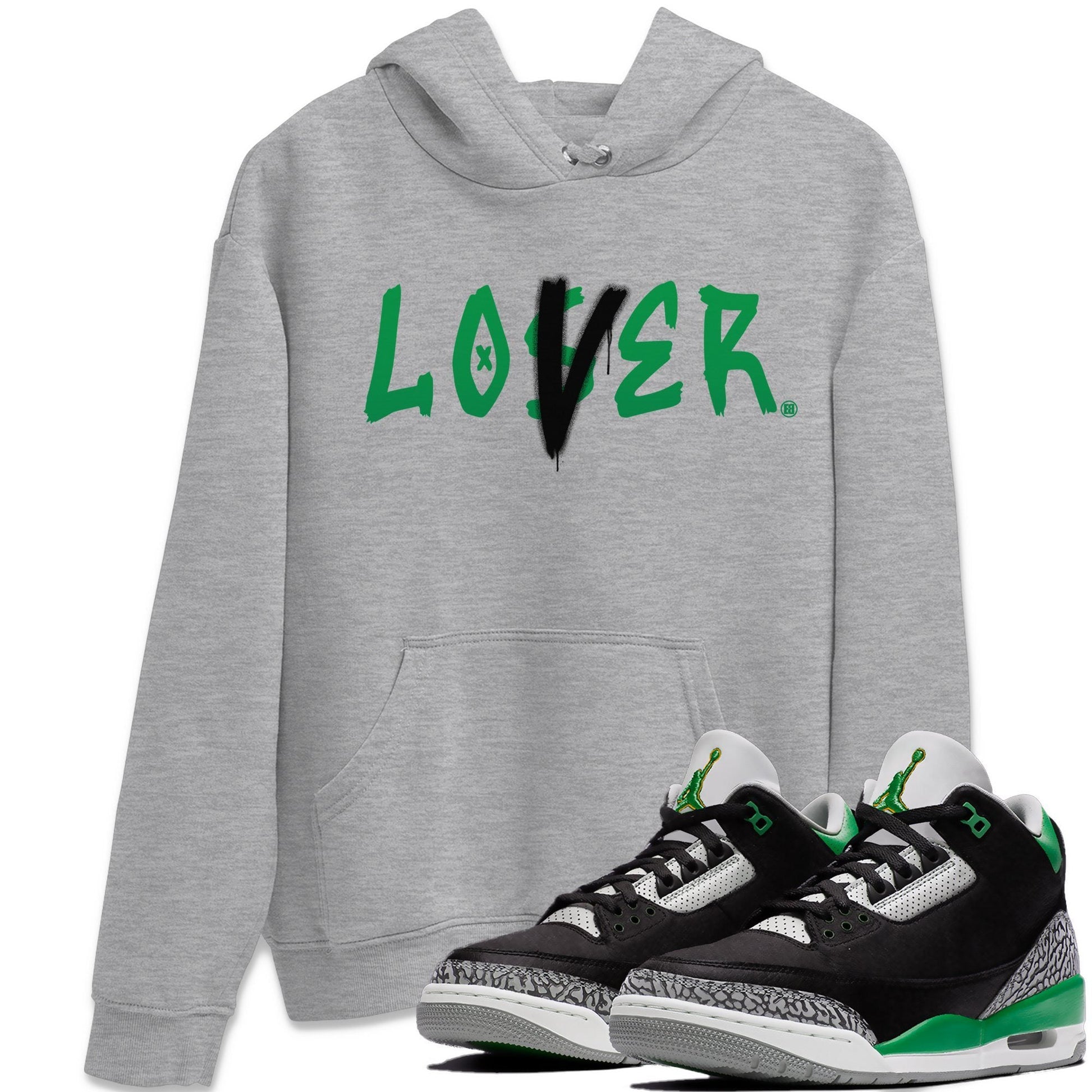 Jordan 3 Pine Green Sneaker Match Tees Loser Lover Sneaker Tees Jordan 3 Pine Green Sneaker Release Tees Unisex Shirts