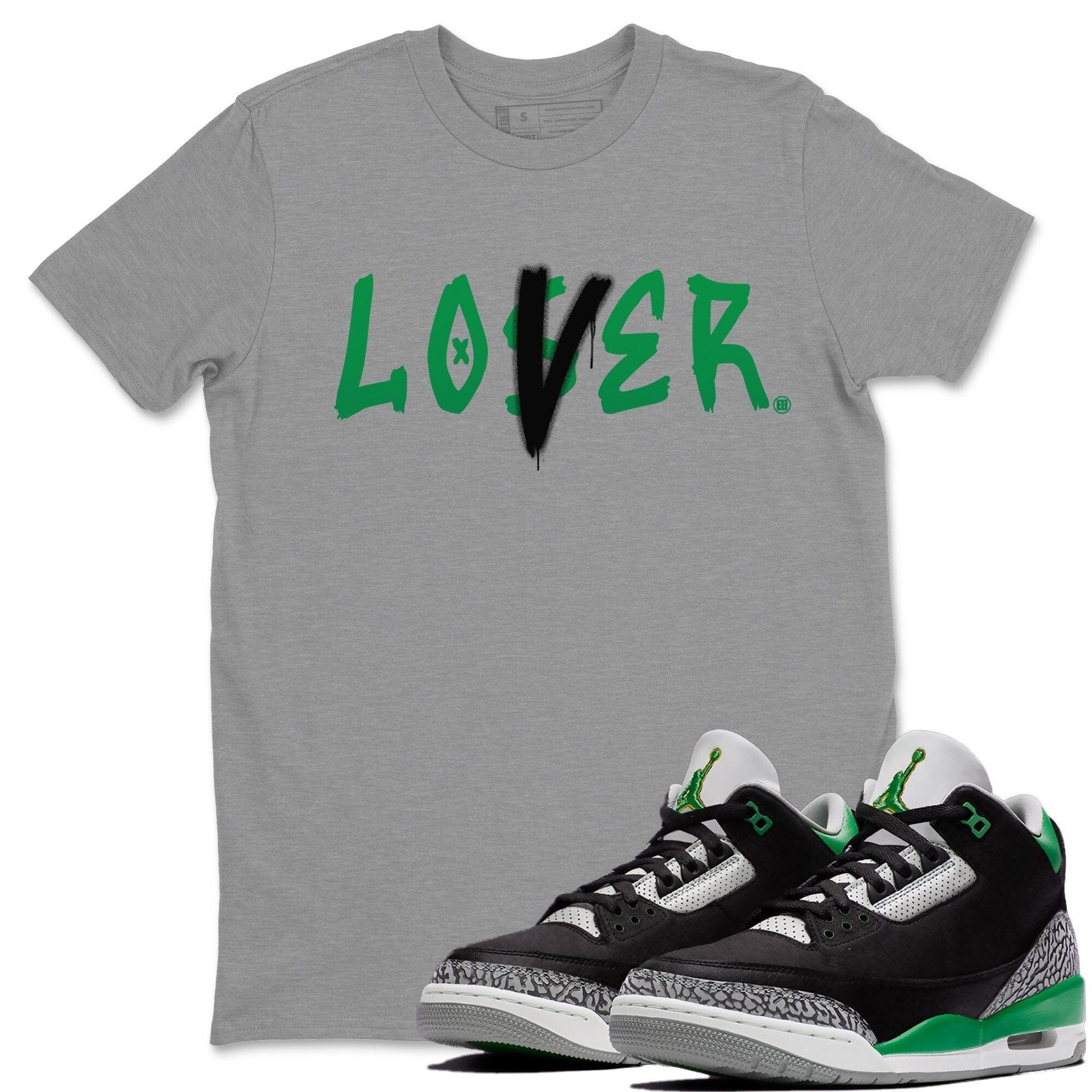 Jordan 3 Pine Green Sneaker Match Tees Loser Lover Sneaker Tees Jordan 3 Pine Green Sneaker Release Tees Unisex Shirts
