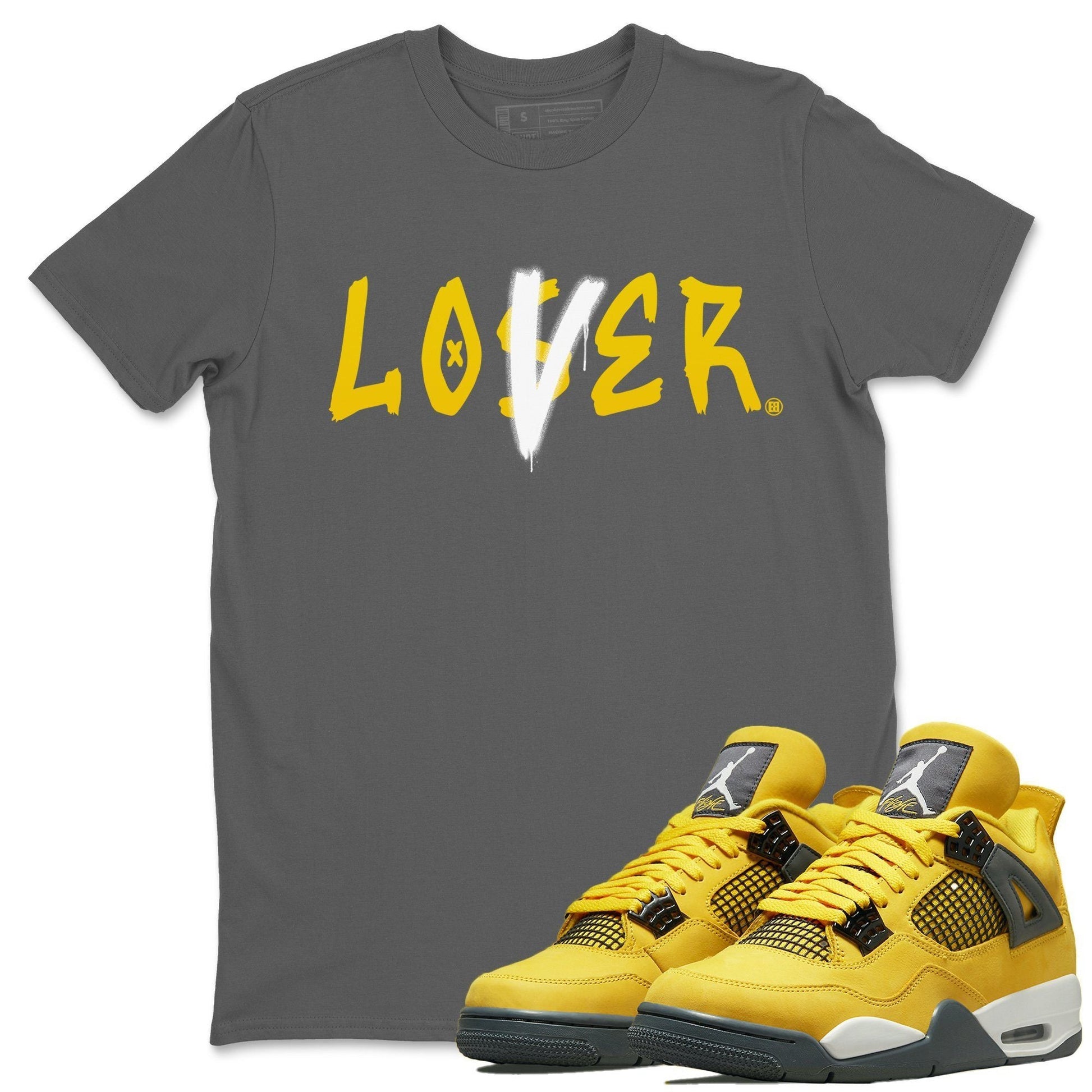 Jordan 4 Lightning Sneaker Match Tees Loser Lover Sneaker Tees Jordan 4 Lightning Sneaker Release Tees Unisex Shirts