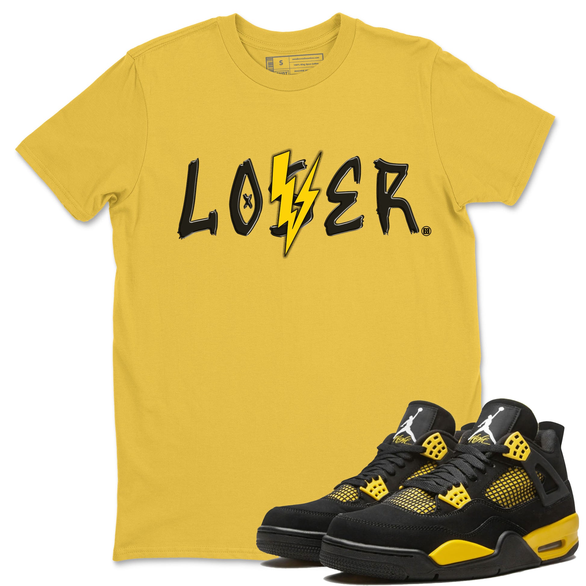 Loser Lover Unisex Tops - Air Jordan 4 Thunder - SNRT Sneaker Tee