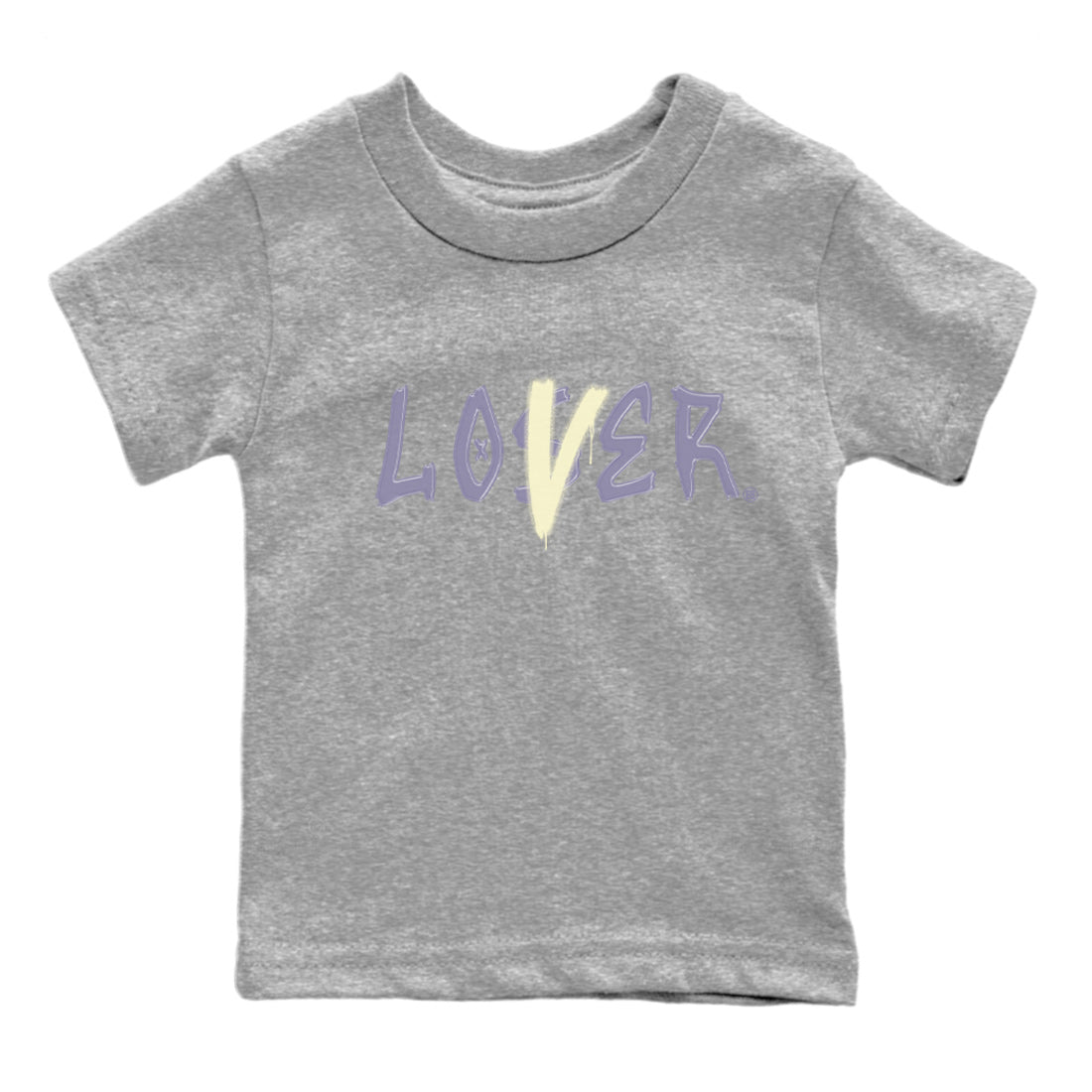 Air Jordan 5 Indigo Haze Sneaker Match Tees Loser Lover 5s Indigo Haze Tee Sneaker Release Tees Kids Shirts Heather Grey 2