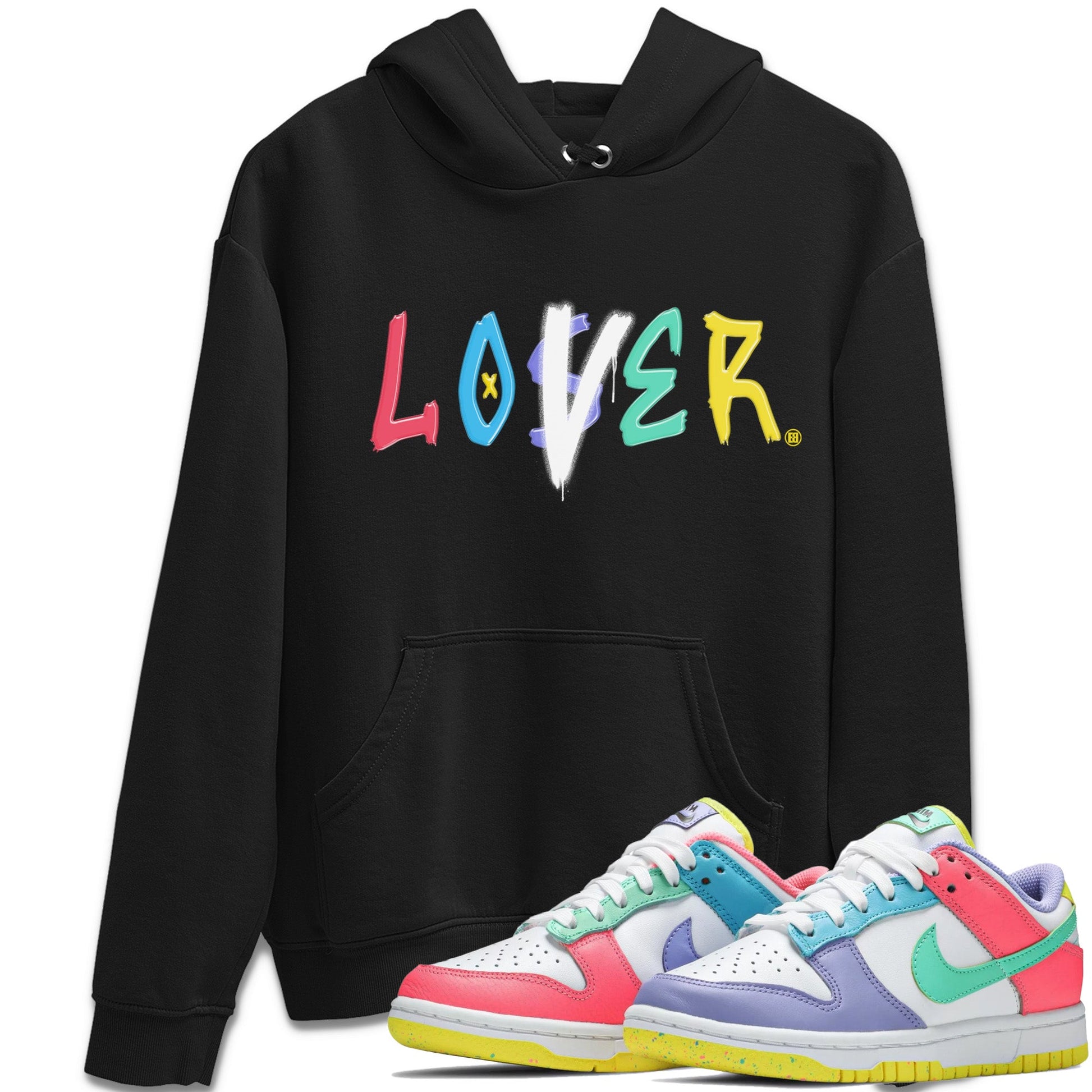 Dunk Easter Candy Sneaker Match Tees Loser Lover Sneaker Tees Holiday Easter T-Shirt Sneaker Release Tees Unisex Shirts Black 1