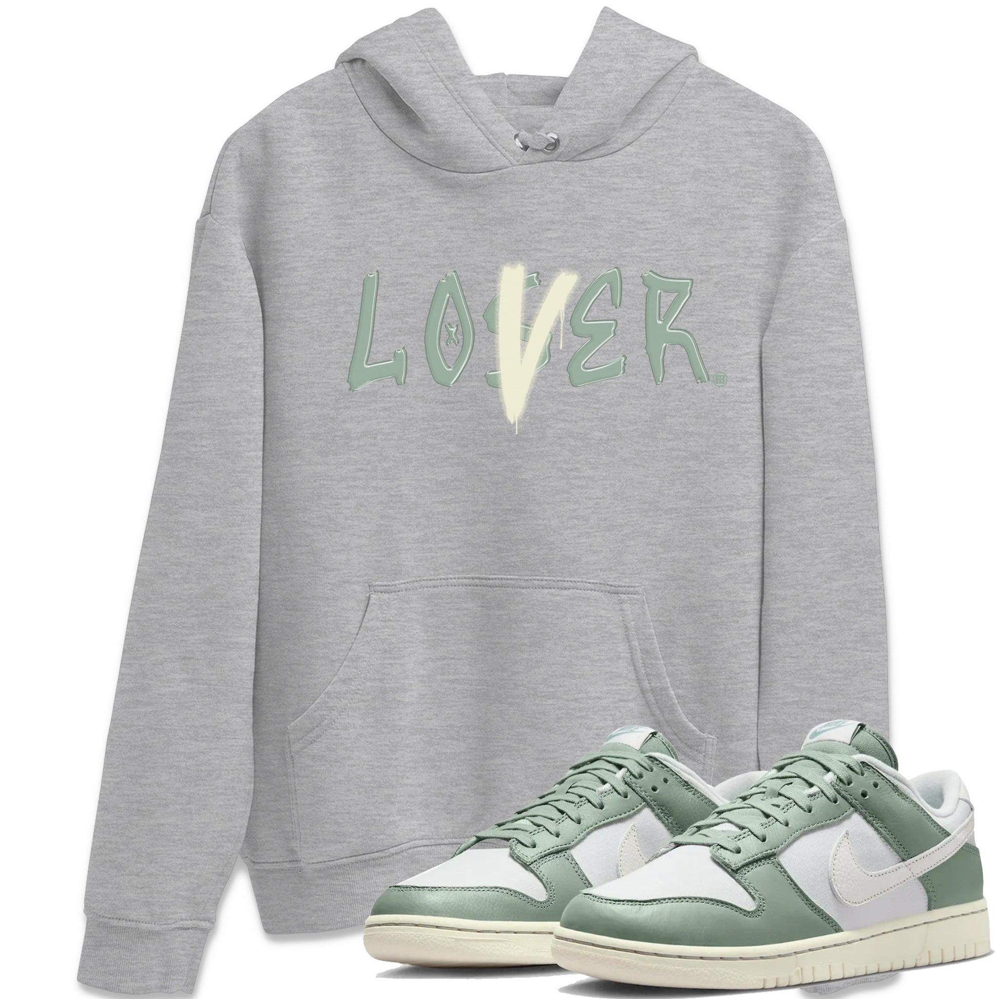 Dunk Low Mica Green Shirts Loser Lover Sneaker Tees Dunk Mica Green Sneaker Release Tees Unisex Shirts Heather Grey 1