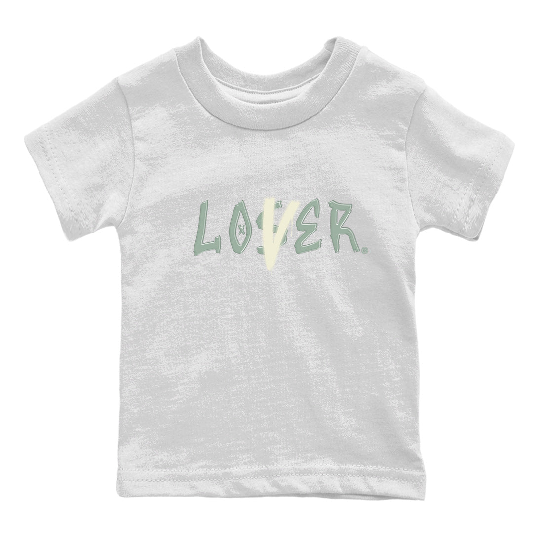 Dunk Low Mica Green Shirts Loser Lover Sneaker Tees Dunk Mica Green Sneaker Release Tees Kids Shirts White 2