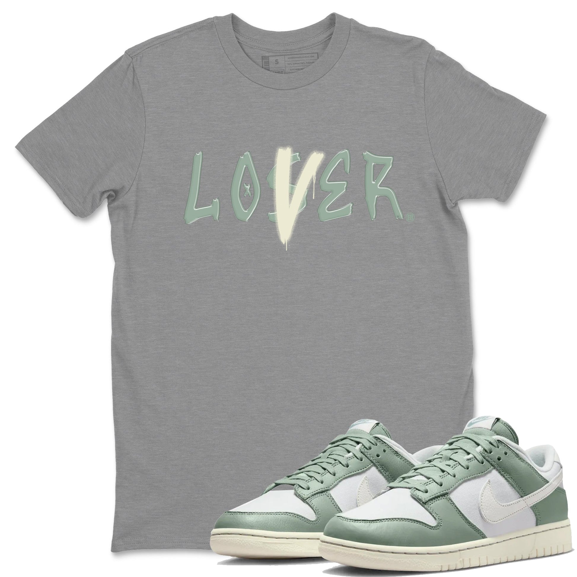 Dunk Low Mica Green Shirts Loser Lover Sneaker Tees Dunk Mica Green Sneaker Release Tees Unisex Shirts Heather Grey 1