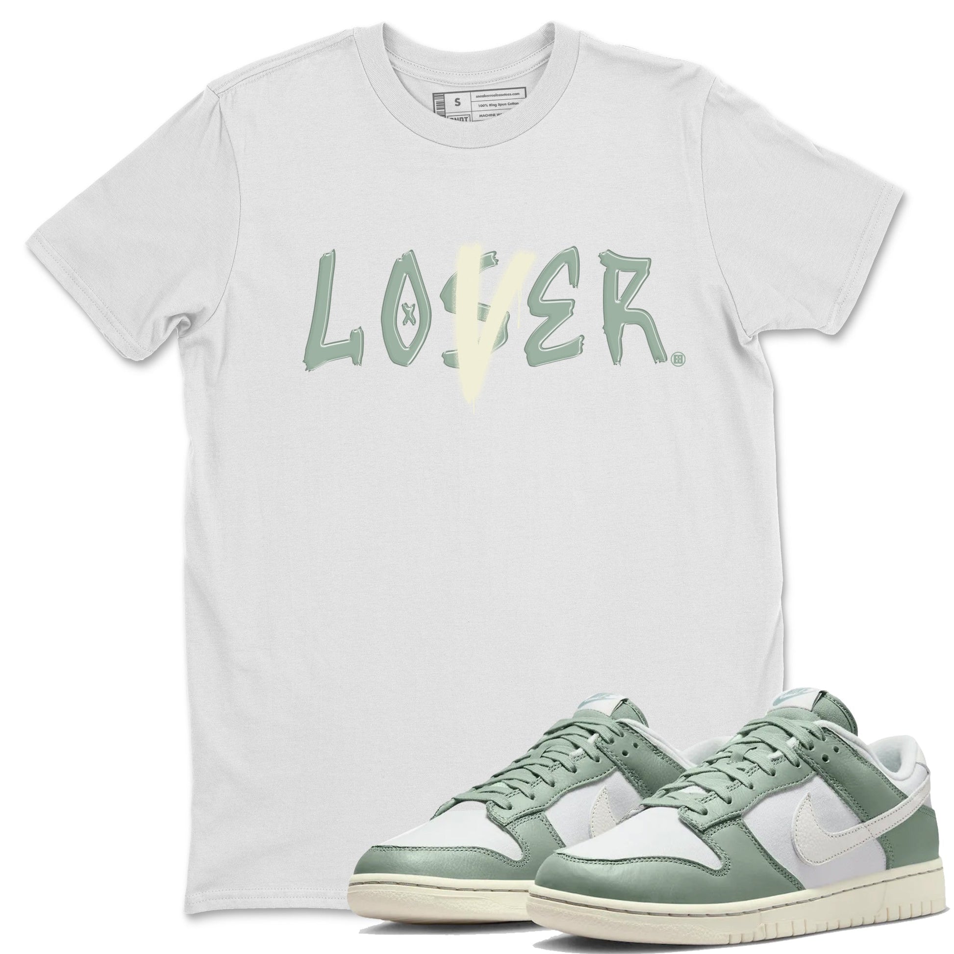 Dunk Low Mica Green Shirts Loser Lover Sneaker Tees Dunk Mica Green Sneaker Release Tees Unisex Shirts White 1