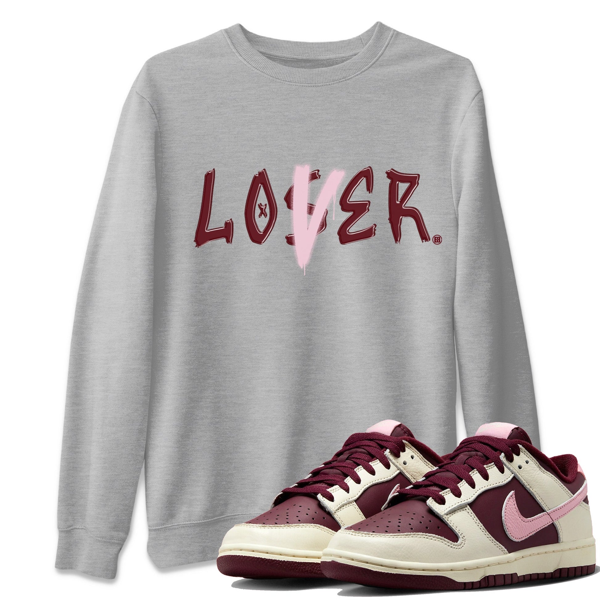 Dunk Valentines Day Sneaker Match Tees Loser Lover Sneaker Tees Nike Dunk Valentine's Day Sneaker SNRT Sneaker Tees Unisex Shirts