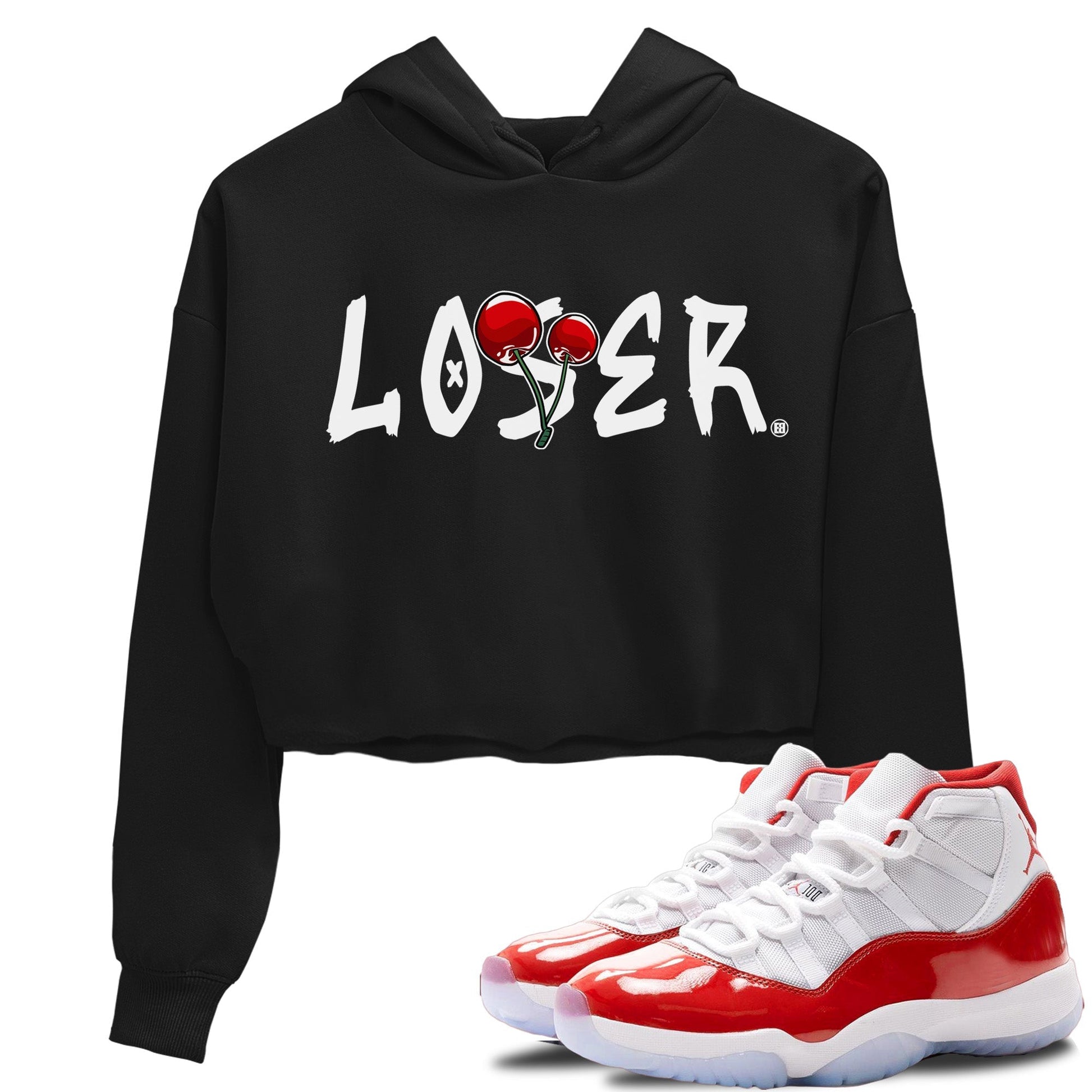 Jordan 11 Cherry Sneaker Match Tees Loser Lover Sneaker Tees Jordan 11 Cherry Sneaker Release Tees Women's Shirts