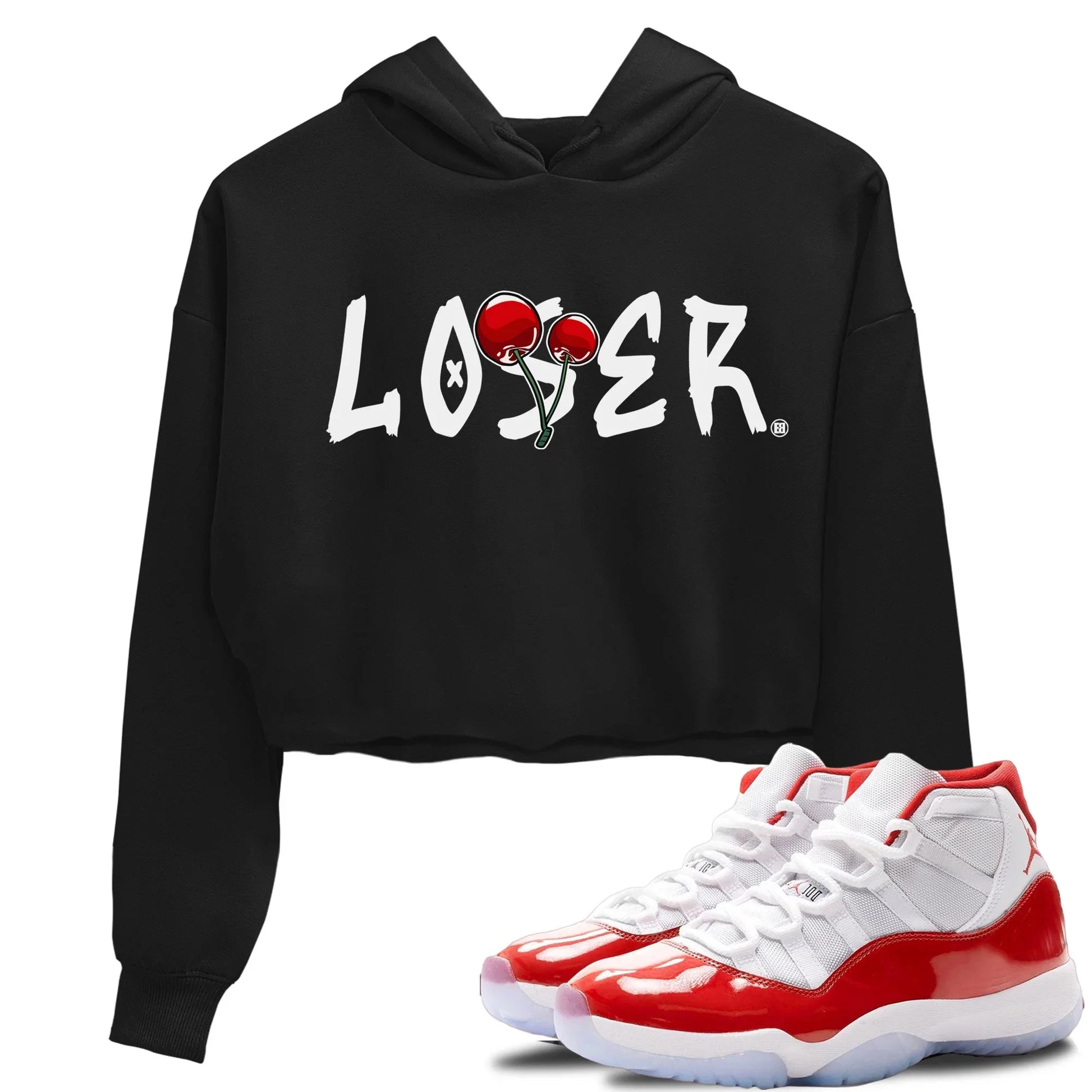 Loser Lover Women's Tops - Air Jordan 11 Cherry - SNRT Sneaker Tee