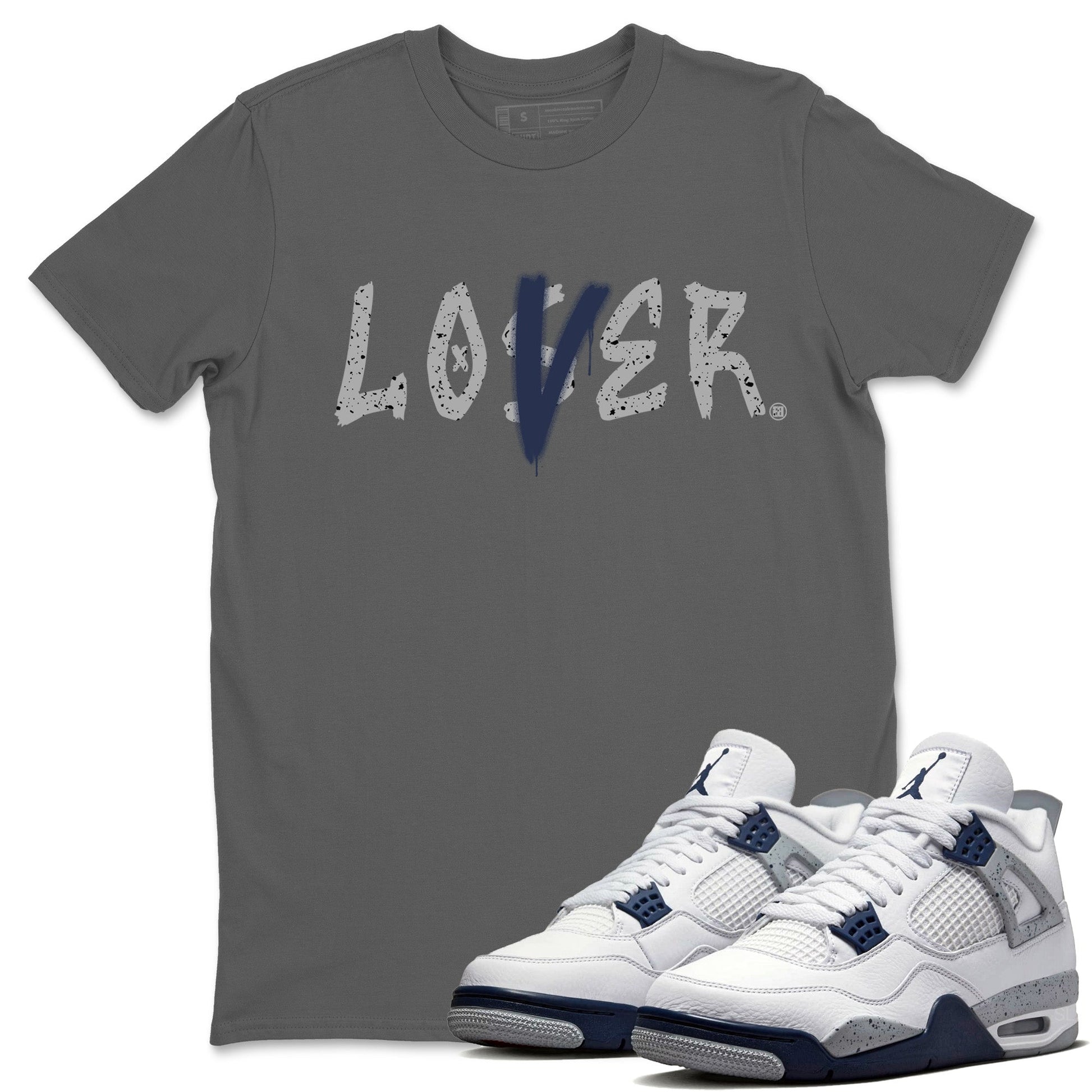 Jordan 4 Midnight Navy Sneaker Match Tees Loser Lover Sneaker Tees Jordan 4 Midnight Navy Sneaker Release Tees Unisex Shirts