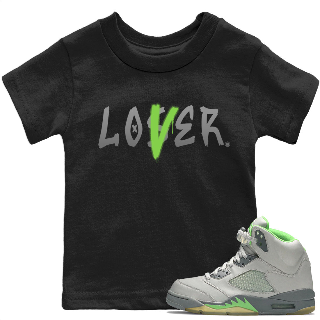 Jordan 5 Green Bean Sneaker Match Tees Loser Lover Sneaker Tees Jordan 5 Green Bean Sneaker Release Tees Kids Shirts
