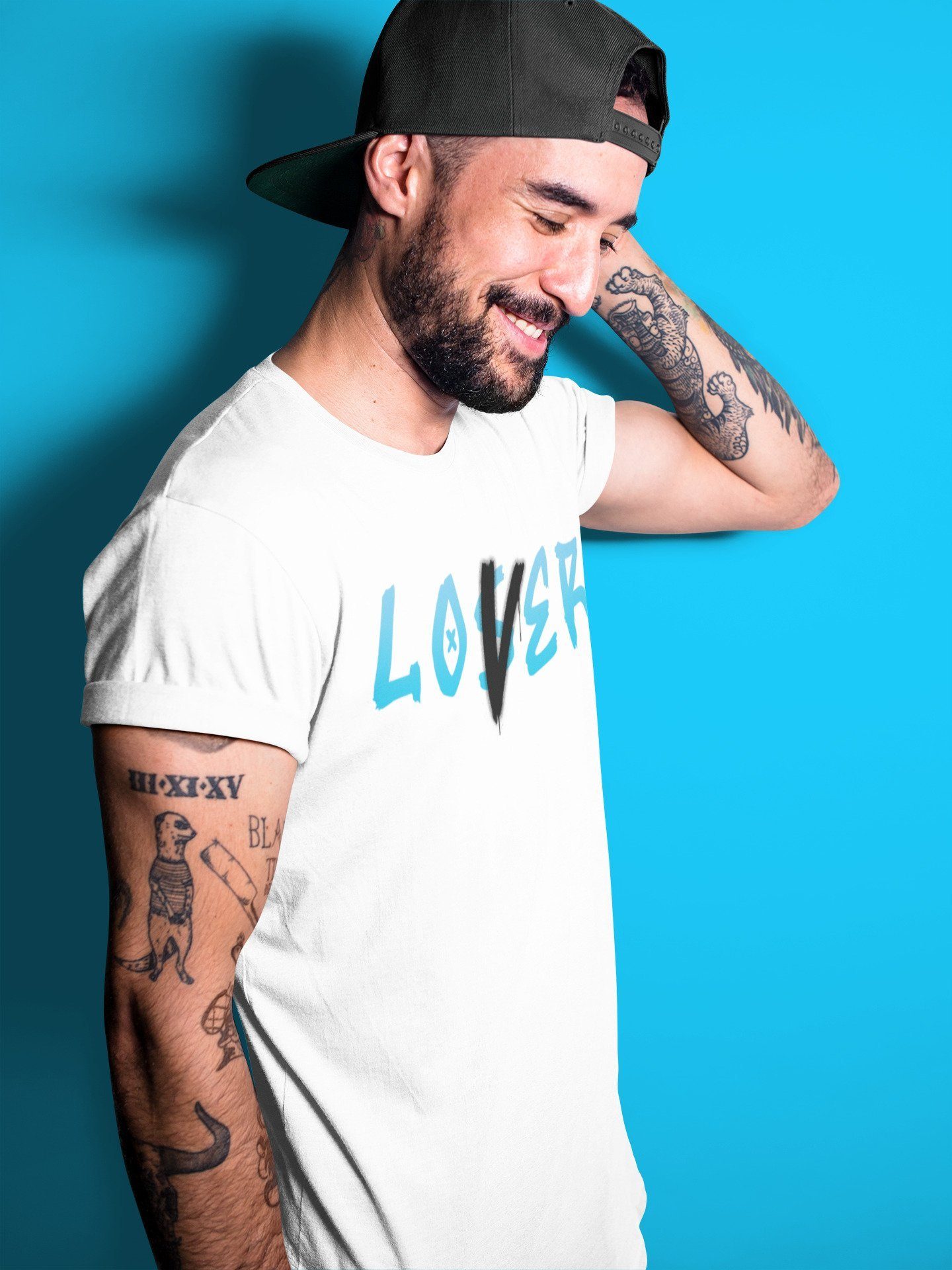 Yeezy 700 Bright Cyan Sneaker Match Tees Loser Lover Sneaker Tees Yeezy 700 Bright Cyan Sneaker Release Tees Unisex Shirts