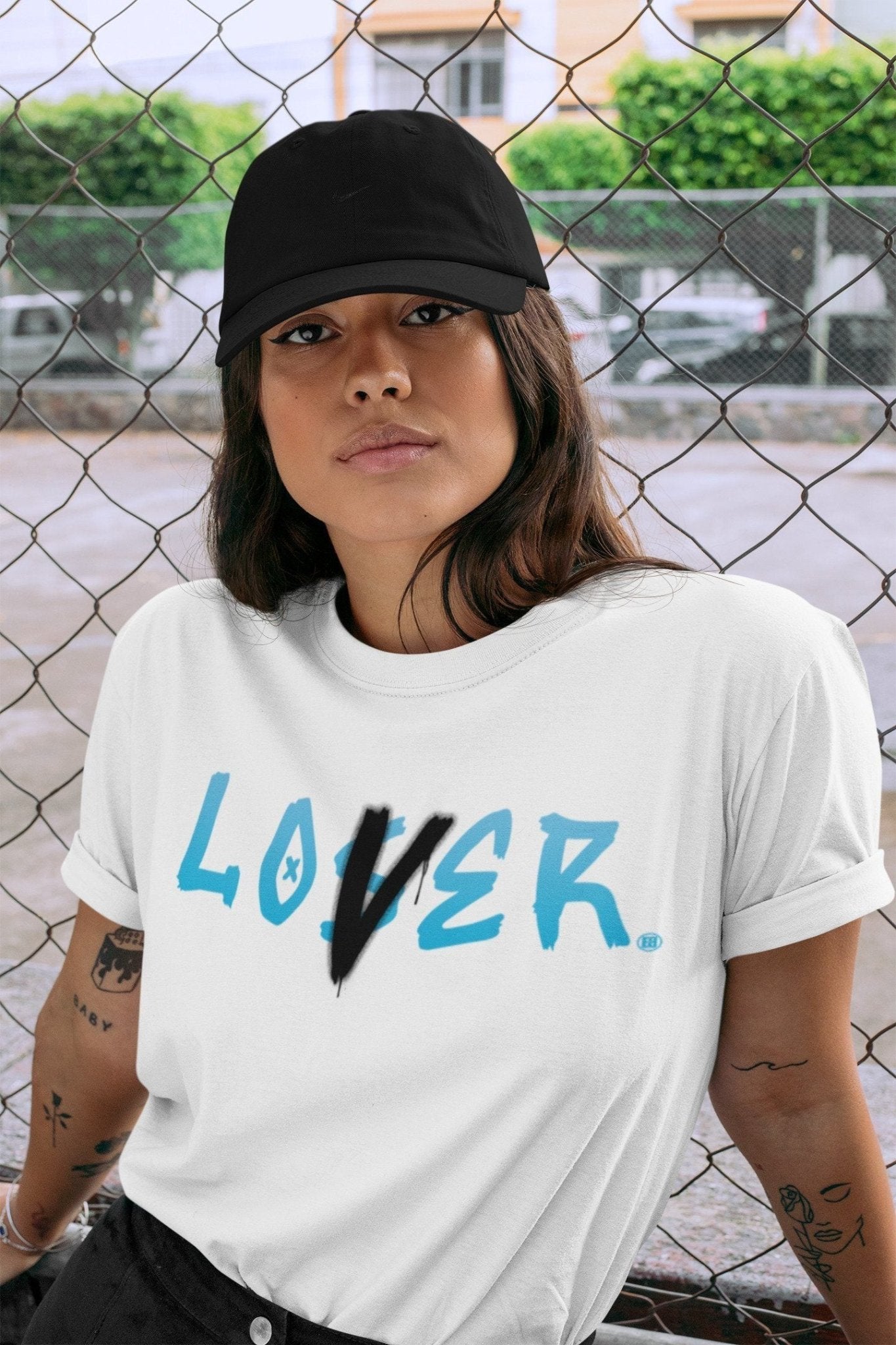 Yeezy 700 Bright Cyan Sneaker Match Tees Loser Lover Sneaker Tees Yeezy 700 Bright Cyan Sneaker Release Tees Unisex Shirts
