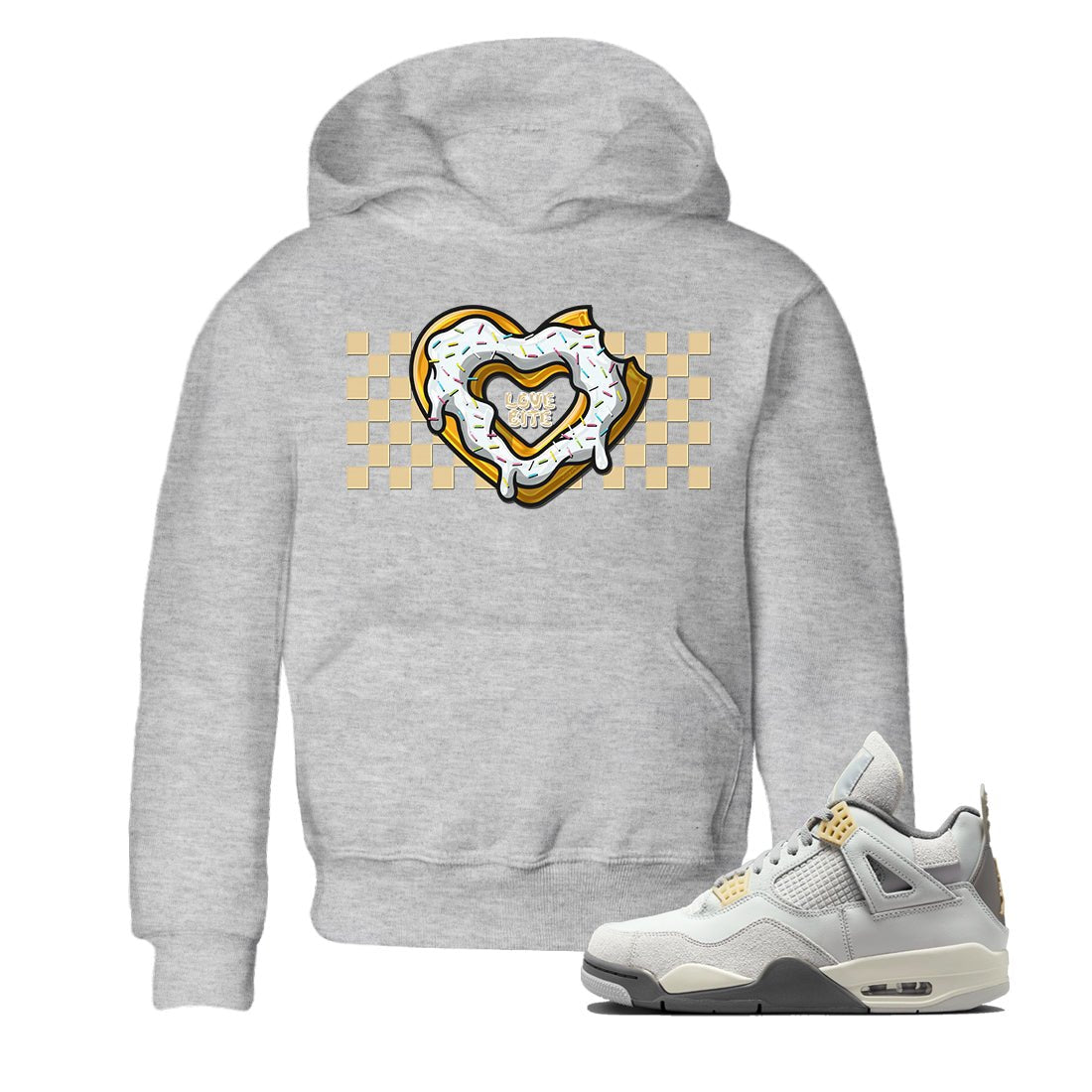 Jordan 4 Craft Sneaker Match Tees Love Bite Sneaker Tees Jordan 4 Craft Sneaker Release Tees Kids Shirts