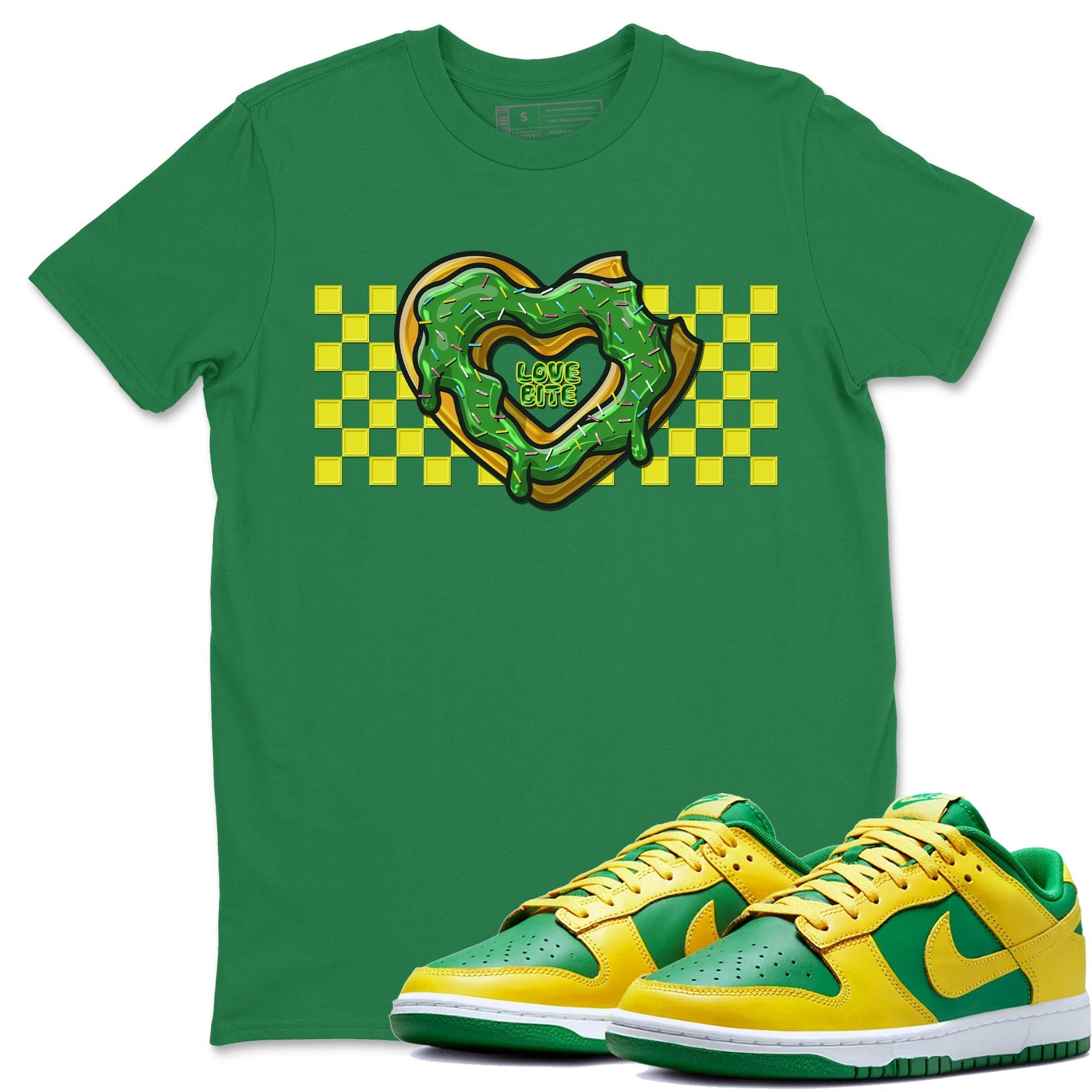 Dunk Reverse Brazil Sneaker Match Tees Love Bite Sneaker Tees Dunk Reverse Brazil Sneaker Release Tees Unisex Shirts