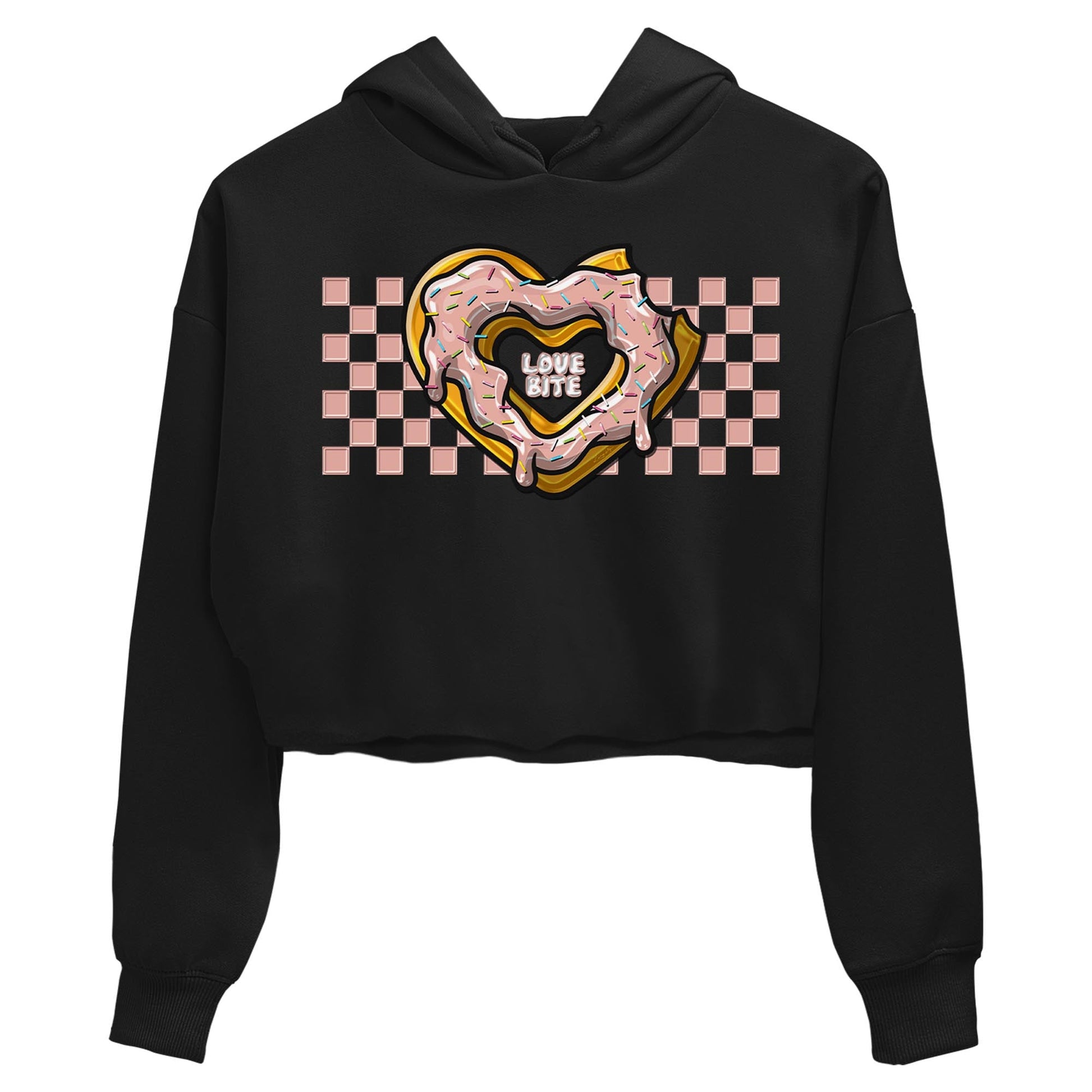 Nike Dunks Low Rose Whisper shirt to match jordans Love Bite sneaker tees Nike Dunk Rose Whisper SNRT Sneaker Release Tees Black 2 Crop T-Shirt