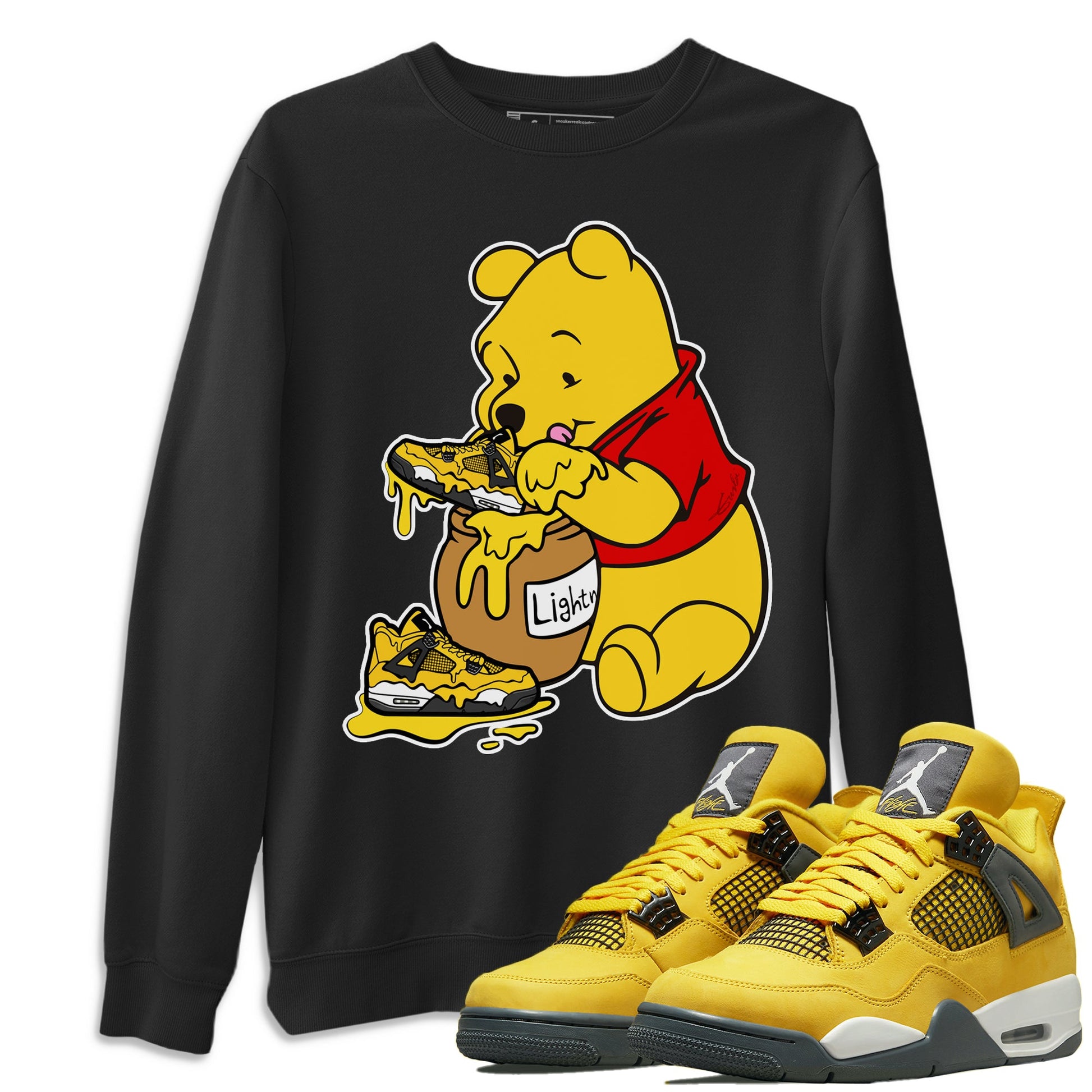 Jordan 4 Lightning Sneaker Match Tees Love Honey Sneaker Tees Jordan 4 Lightning Sneaker Release Tees Unisex Shirts