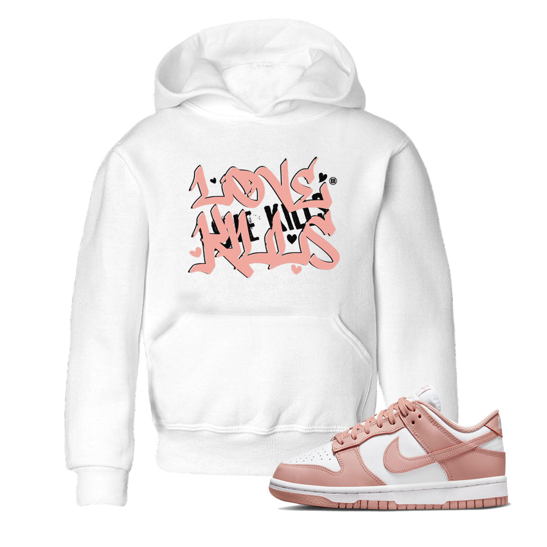 Dunks Low Rose Whisper shirt to match jordans Love Kills sneaker tees Dunk Rose Whisper SNRT Sneaker Release Tees Baby Toddler White 1 T-Shirt