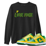 Dunk Reverse Brazil Sneaker Match Tees Love More Sneaker Tees Dunk Reverse Brazil Sneaker Release Tees Unisex Shirts