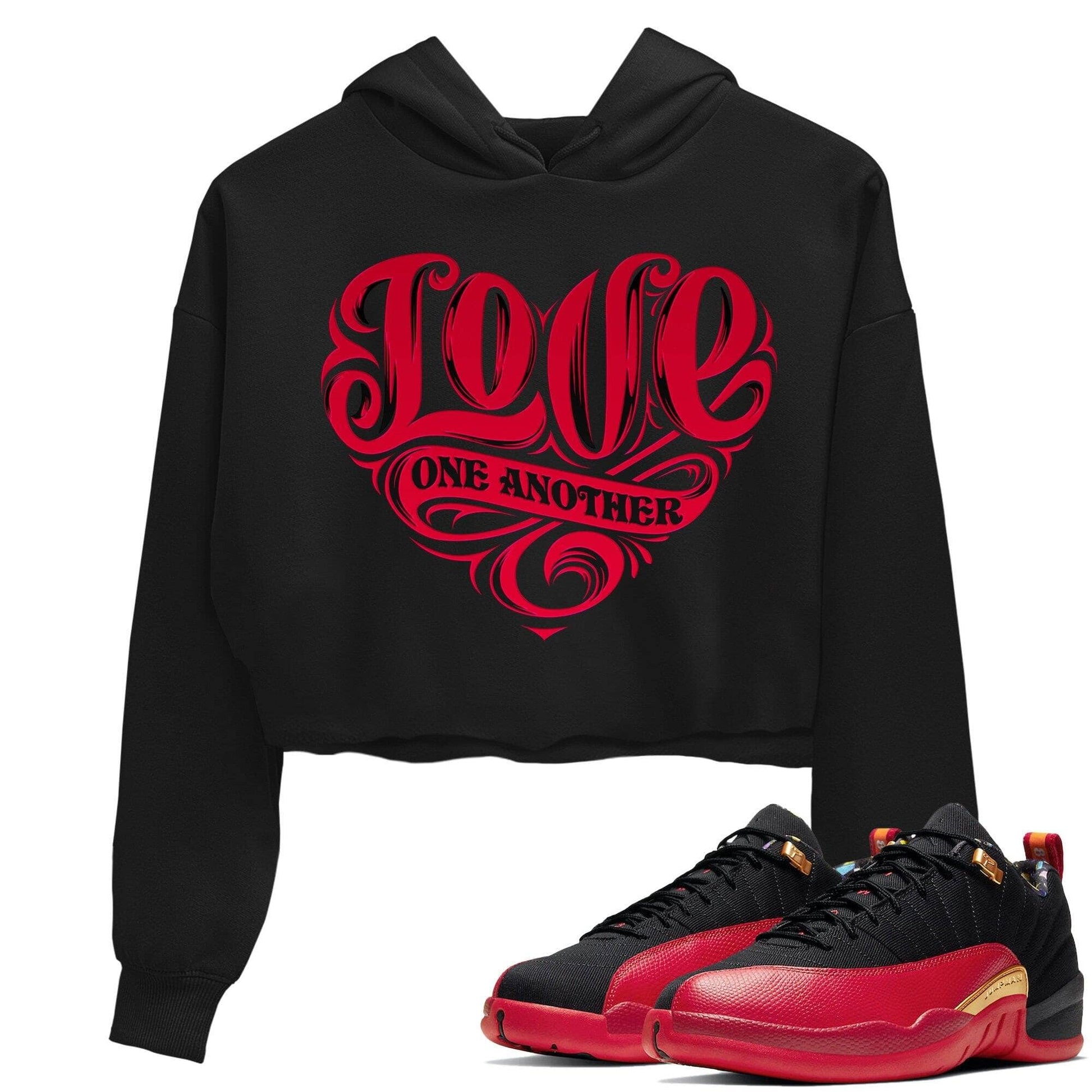 Jordan 12 Super Bowl Sneaker Match Tees Love One Another Sneaker Tees Jordan 12 Super Bowl Sneaker Release Tees Women's Shirts