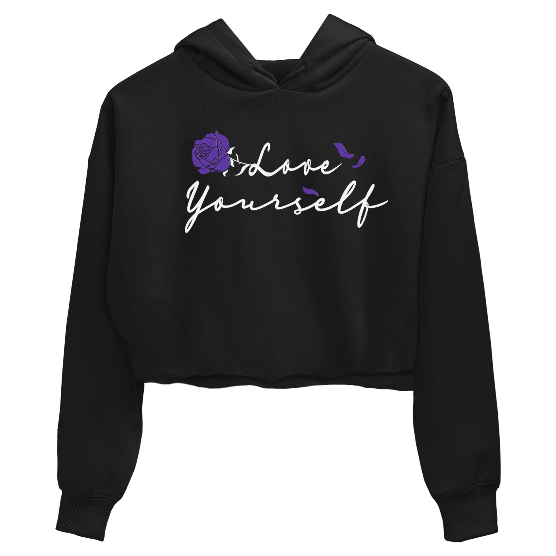Love Yourself sneaker match tees to Court Purple Dunks street fashion brand for shirts to match Jordans SNRT Sneaker Tees Dunk Low Court Purple unisex t-shirt Black 2 crop shirt