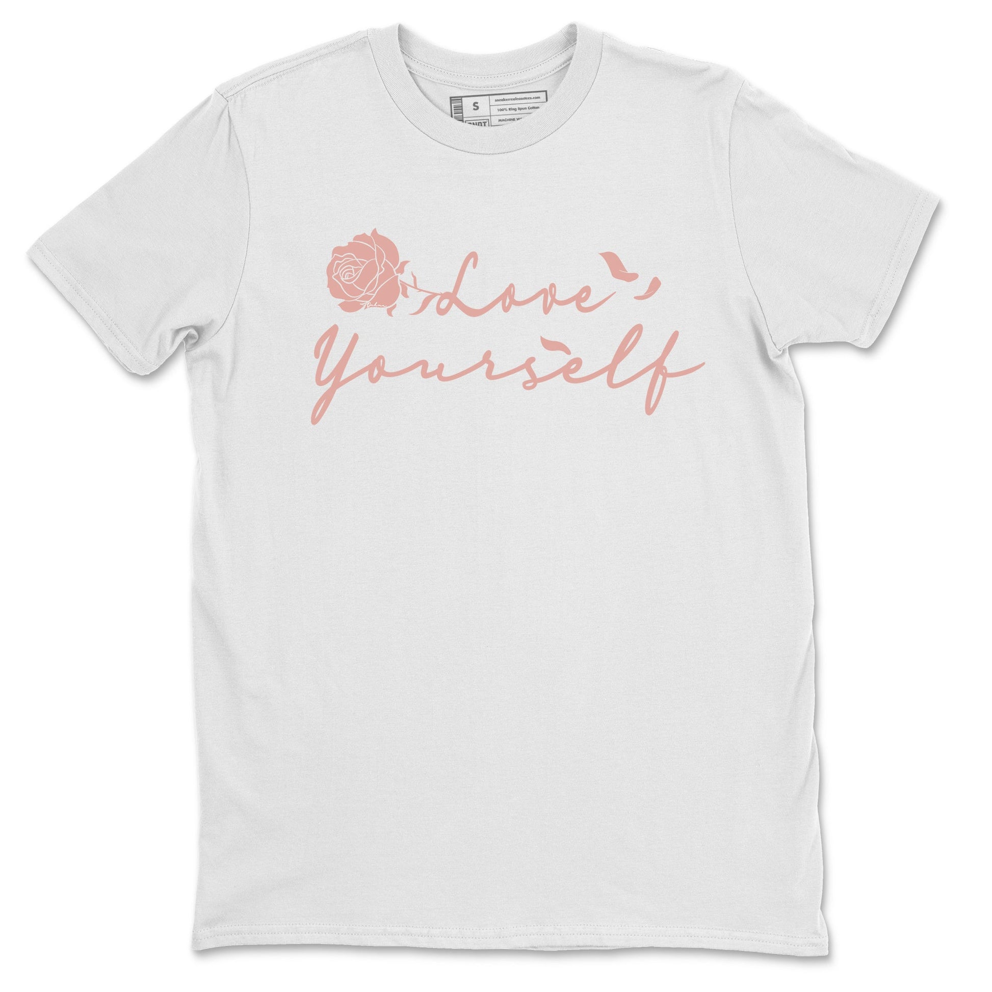 Dunk Low WMNS Rose Whisper shirt to match jordans Love Yourself sneaker tees Dunk Low WMNS Rose Whisper SNRT Sneaker Release Tees Unisex White 2 T-Shirt