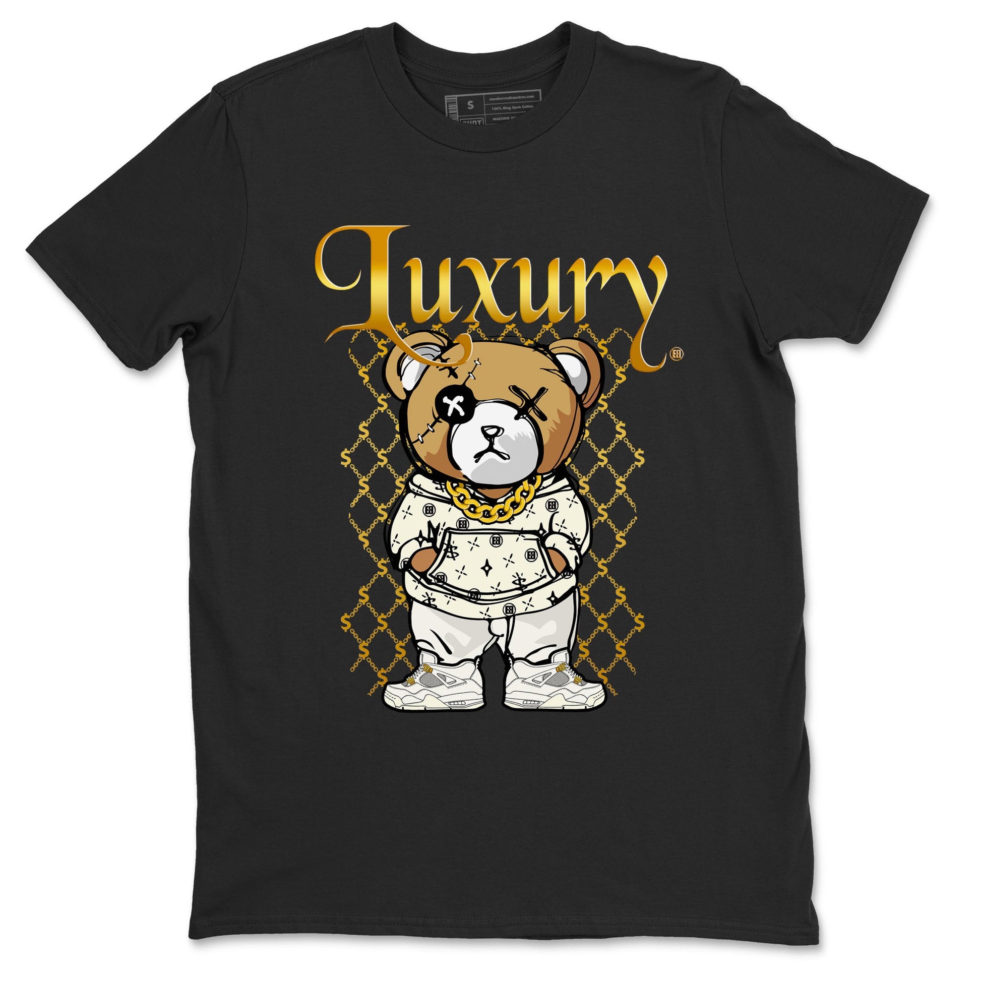 Jordan 4 Sail Shirt To Match Jordans Luxury Bear Streetwear Fashion Air Jordan 4 Sail SNRT Sneaker Release Tees unisex cotton Black 2 crew neck shirt