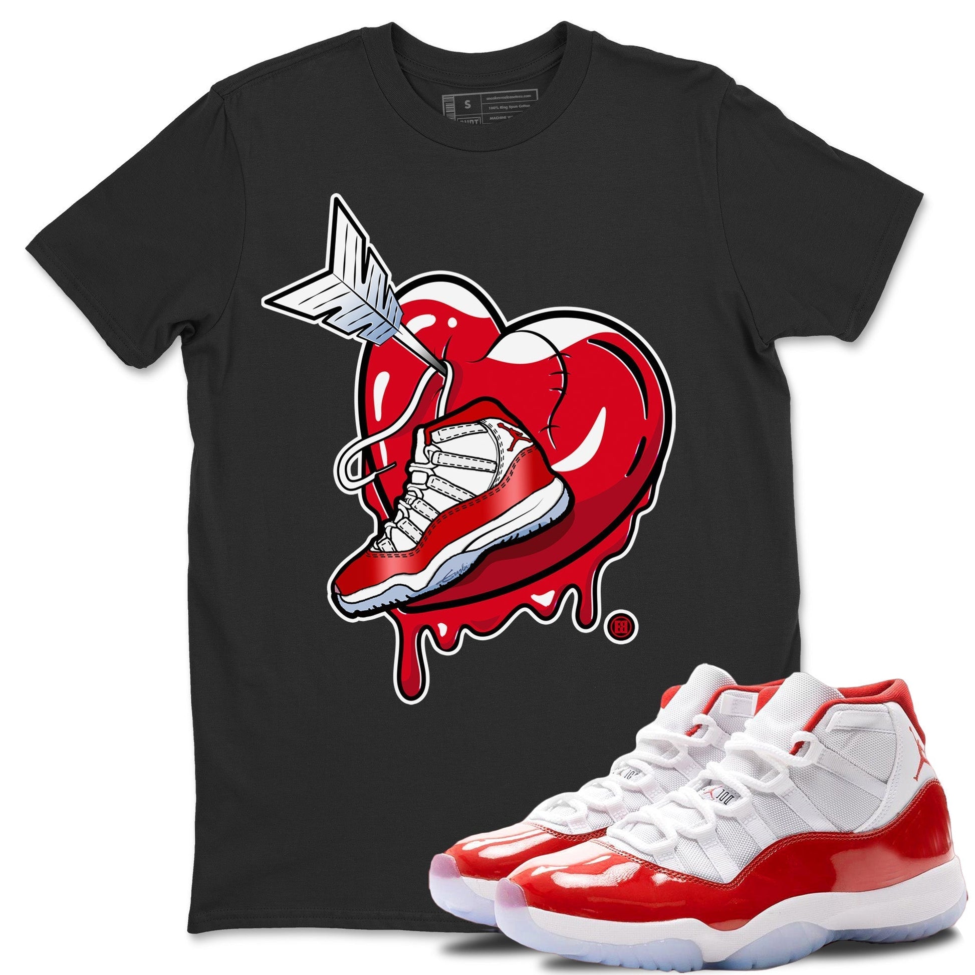 Jordan 11 Cherry Sneaker Match Tees Mad In Love Sneaker Tees Jordan 11 Cherry Sneaker Release Tees Unisex Shirts