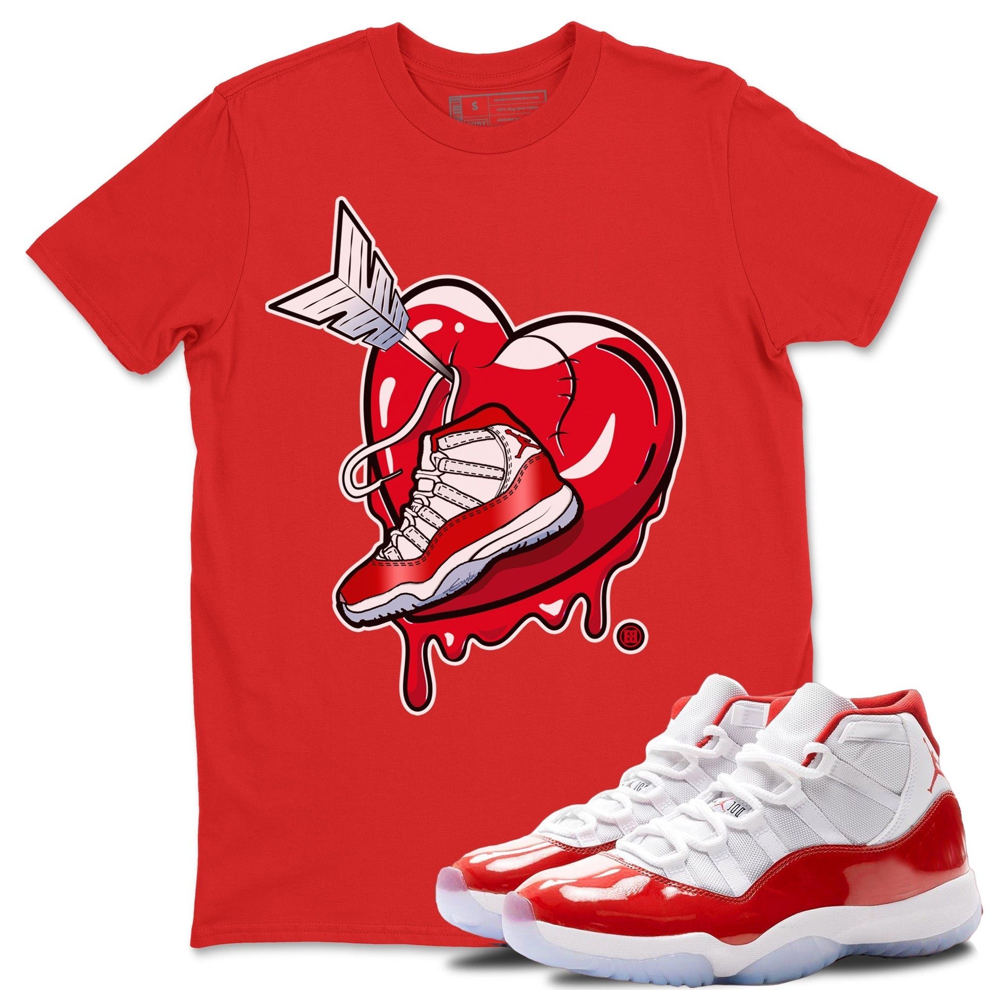 Jordan 11 Cherry Sneaker Match Tees Mad In Love Sneaker Tees Jordan 11 Cherry Sneaker Release Tees Unisex Shirts