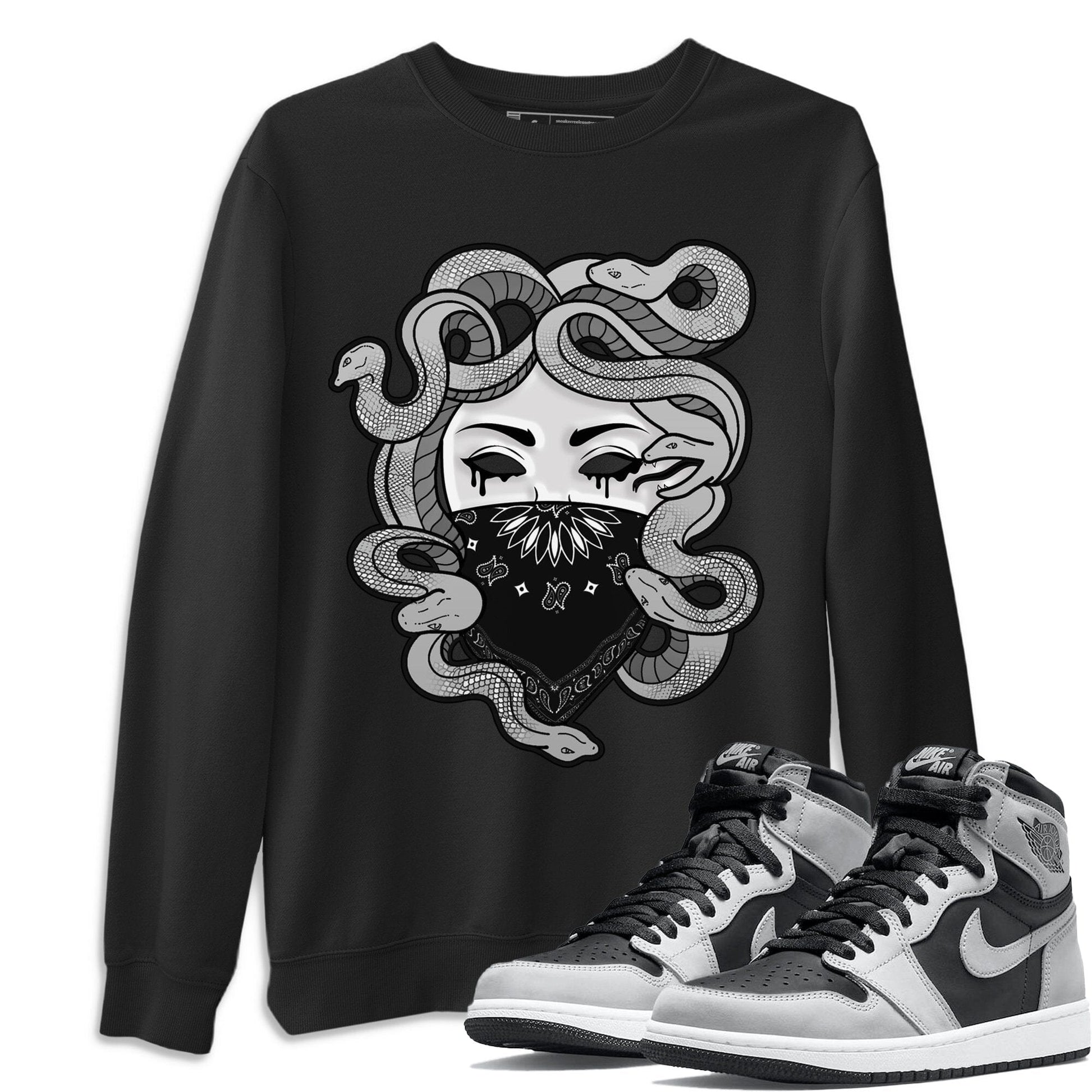 Jordan 1 Shadow 2.0 Sneaker Match Tees Medusa Sneaker Tees Jordan 1 Shadow 2.0 Sneaker Release Tees Unisex Shirts