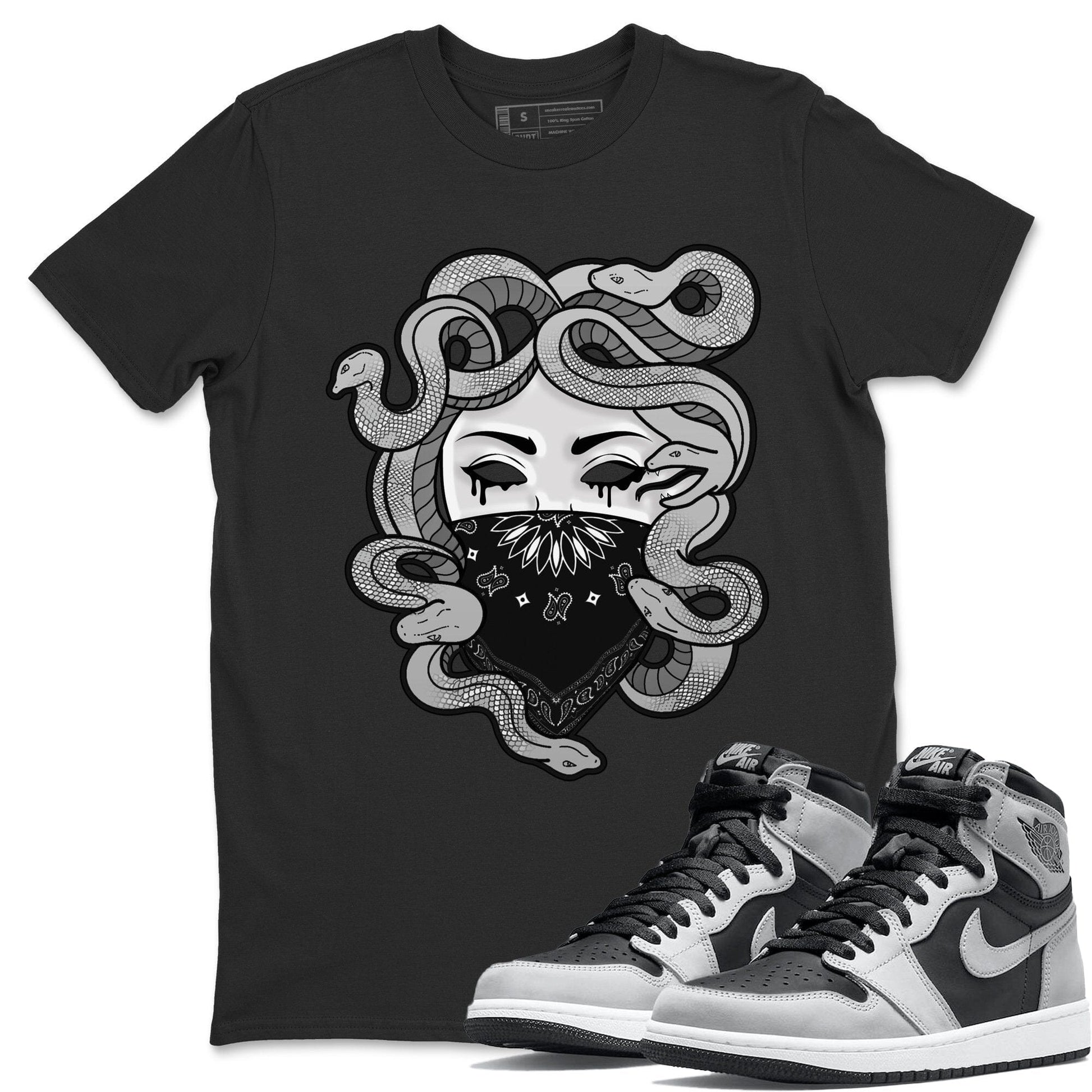 Jordan 1 Shadow 2.0 Sneaker Match Tees Medusa Sneaker Tees Jordan 1 Shadow 2.0 Sneaker Release Tees Unisex Shirts