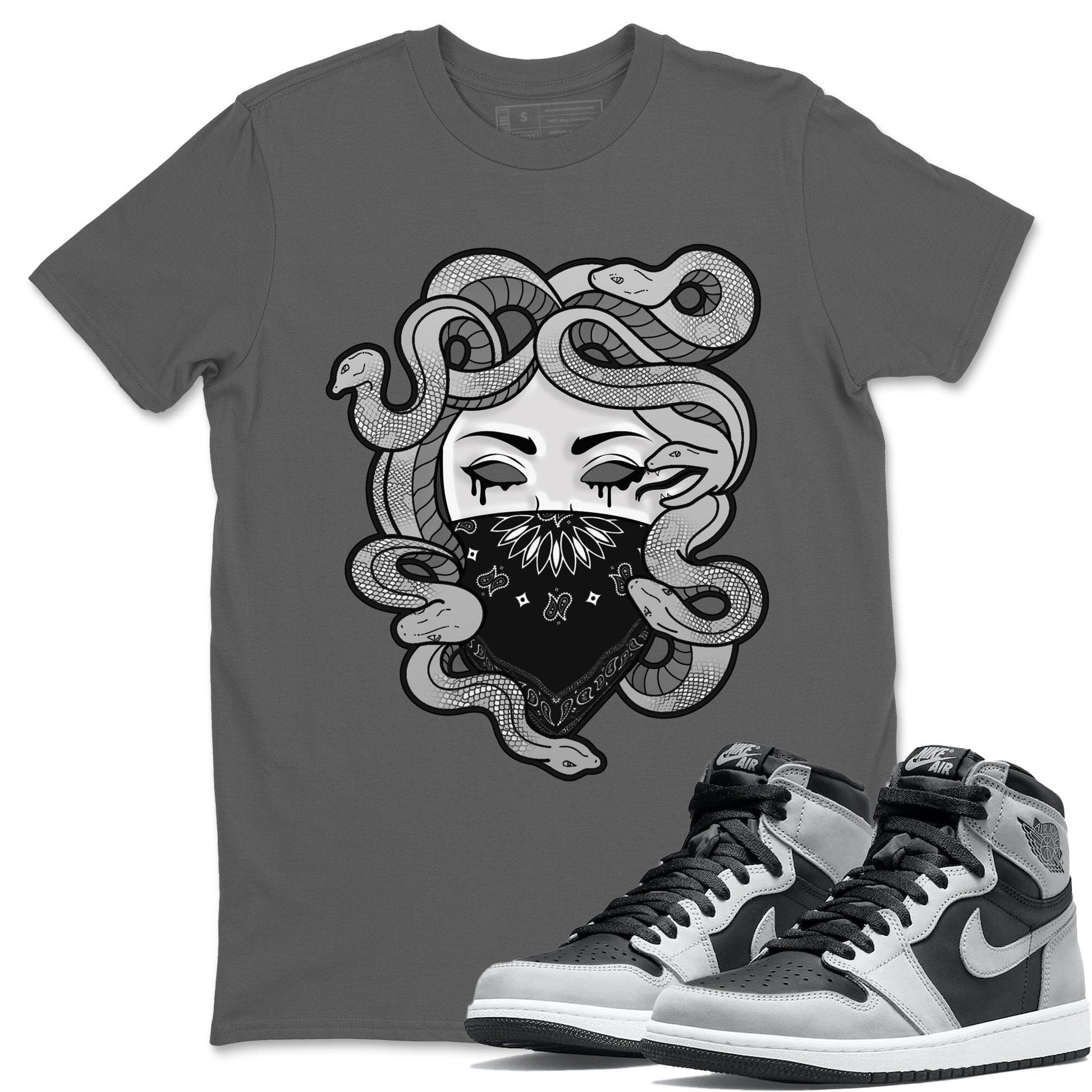 Jordan 1 Shadow 2.0 Sneaker Match Tees Medusa Sneaker Tees Jordan 1 Shadow 2.0 Sneaker Release Tees Unisex Shirts