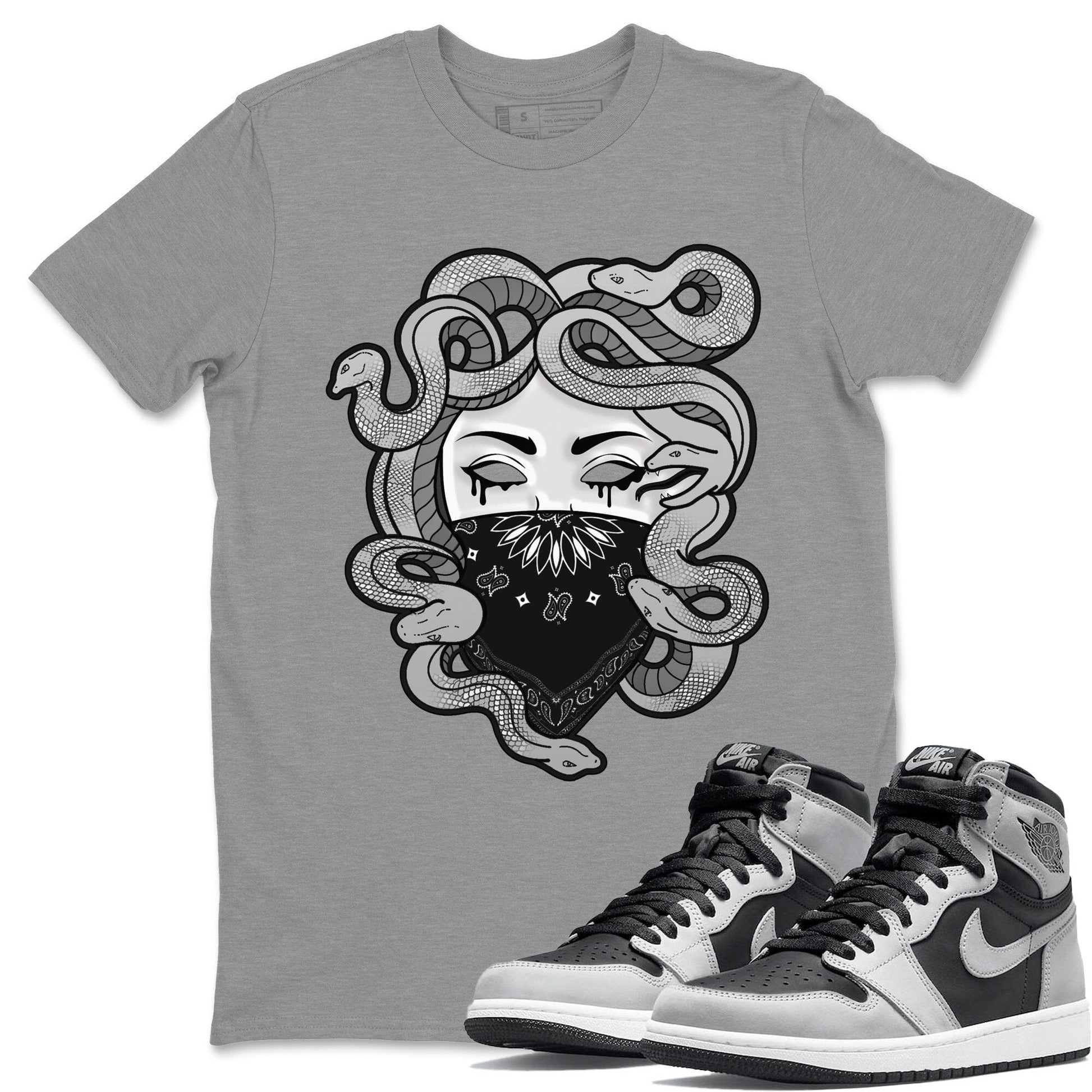 Jordan 1 Shadow 2.0 Sneaker Match Tees Medusa Sneaker Tees Jordan 1 Shadow 2.0 Sneaker Release Tees Unisex Shirts