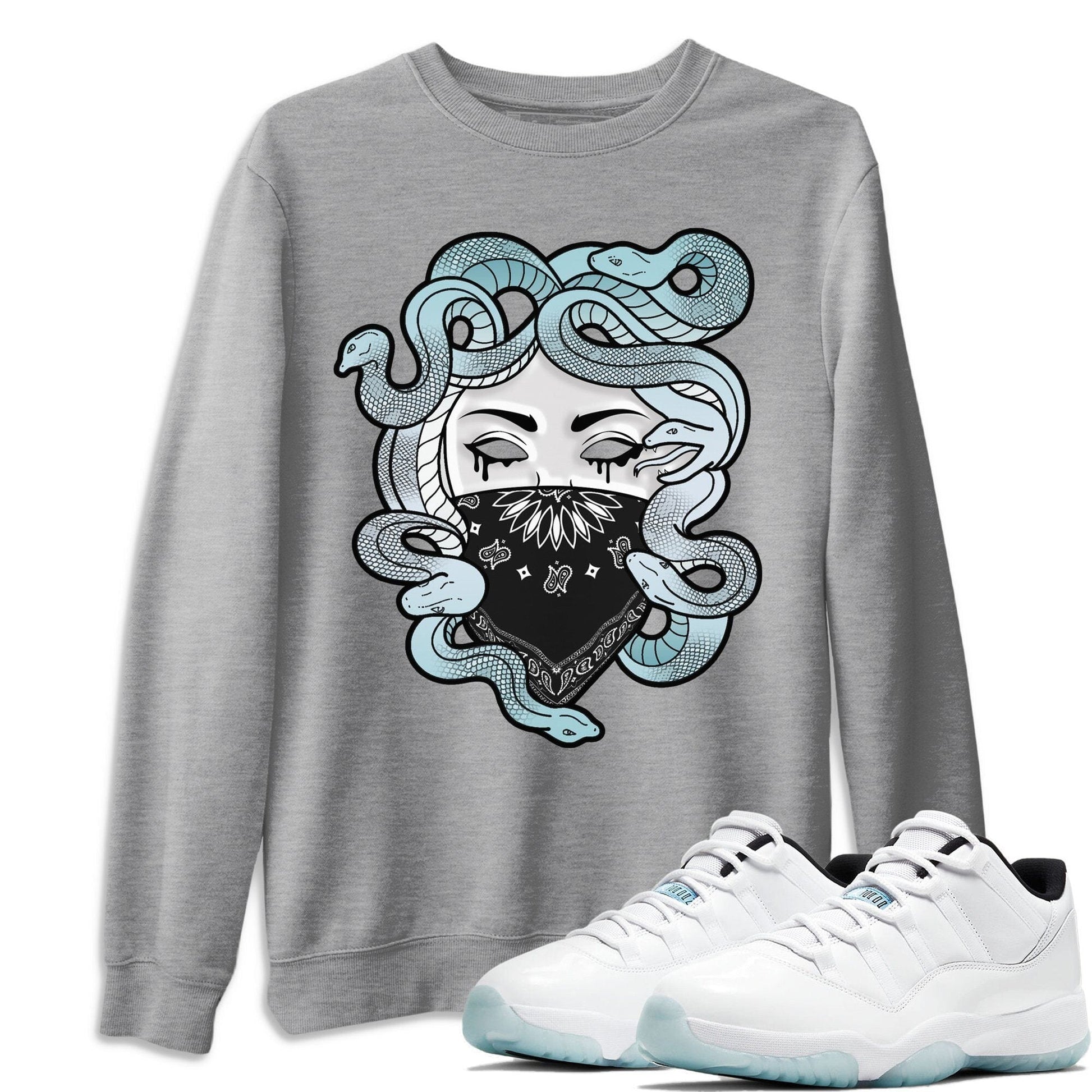 Jordan 11 Legend Blue Sneaker Match Tees Medusa Sneaker Tees Jordan 11 Legend Blue Sneaker Release Tees Unisex Shirts