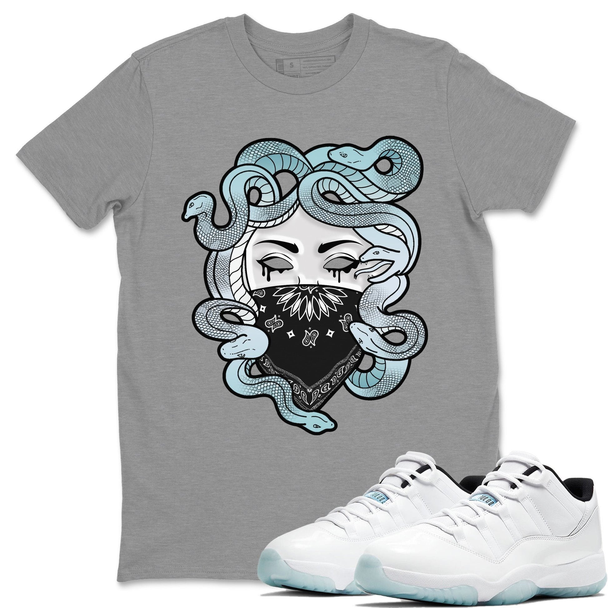 Jordan 11 Legend Blue Sneaker Match Tees Medusa Sneaker Tees Jordan 11 Legend Blue Sneaker Release Tees Unisex Shirts