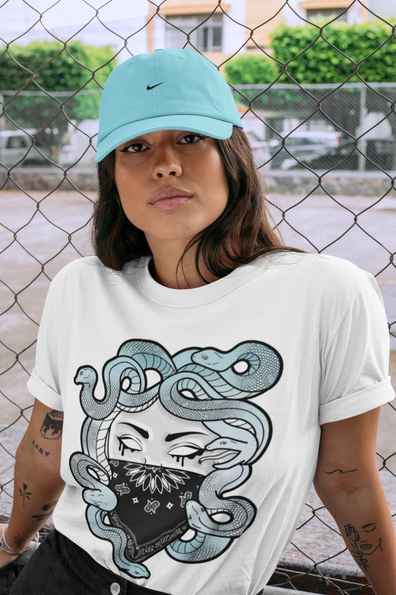Jordan 11 Legend Blue Sneaker Match Tees Medusa Sneaker Tees Jordan 11 Legend Blue Sneaker Release Tees Unisex Shirts