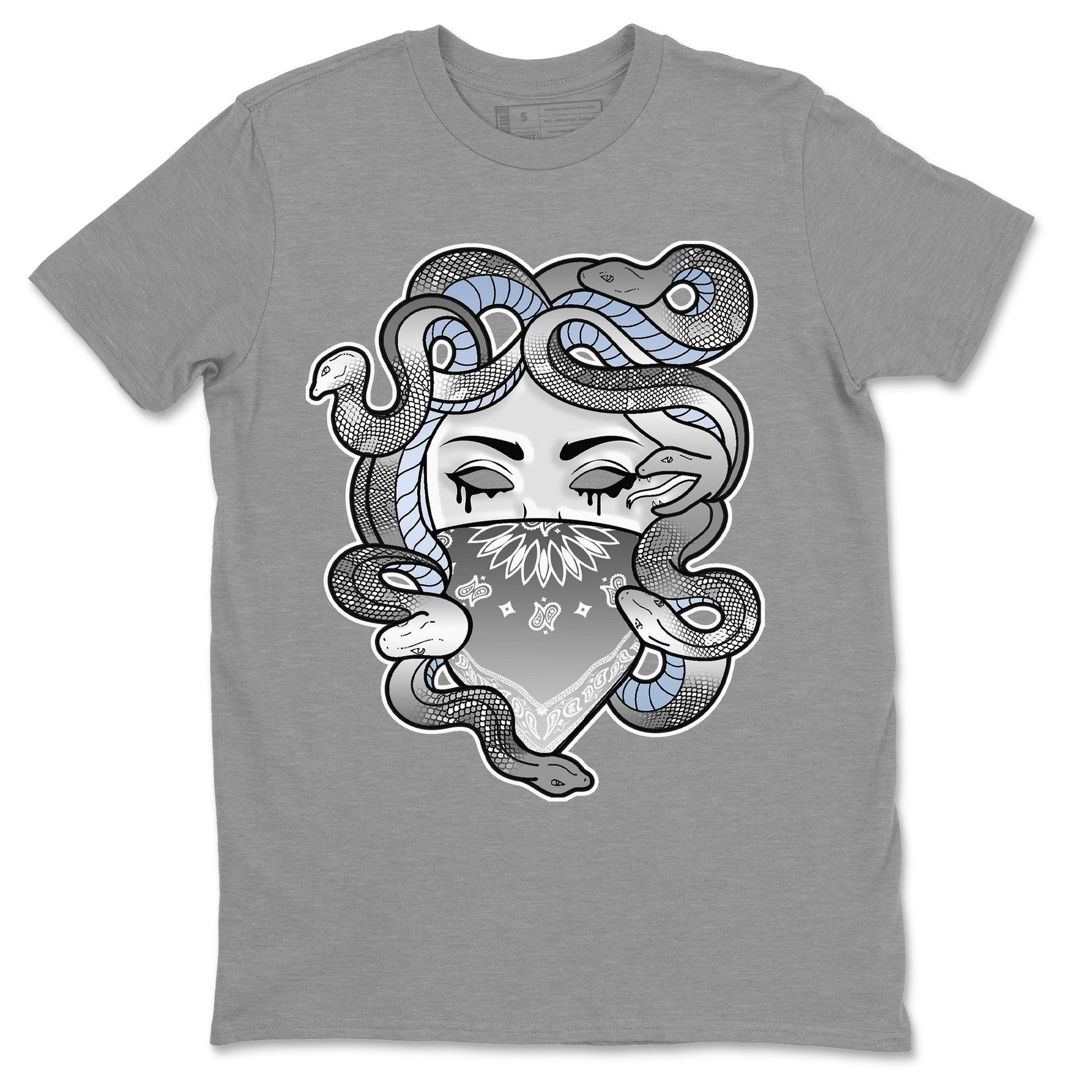 Air Jordan 11 White Cement Sneaker Match Tees Medusa Sneaker Tees Air Jordan 11 Cement Grey Sneaker Release Tees Unisex Shirts Heather Grey 2