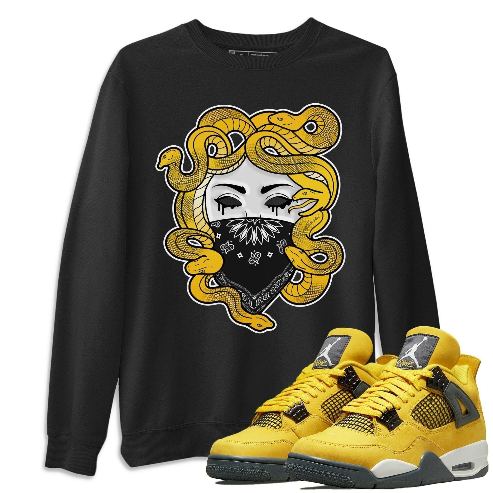 Jordan 4 Lightning Sneaker Match Tees Medusa Sneaker Tees Jordan 4 Lightning Sneaker Release Tees Unisex Shirts