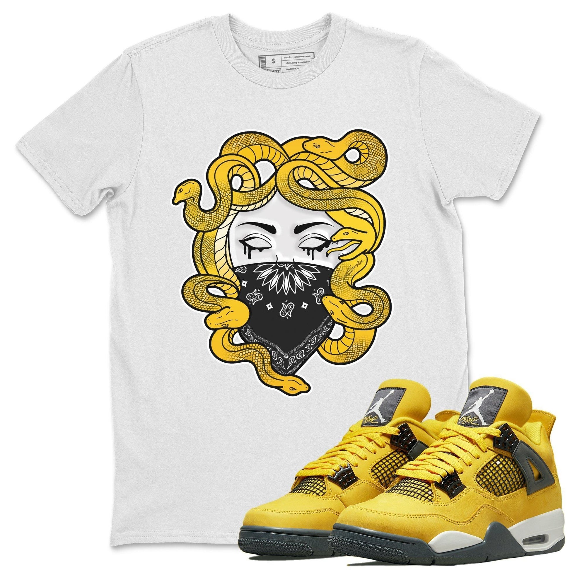 Jordan 4 Lightning Sneaker Match Tees Medusa Sneaker Tees Jordan 4 Lightning Sneaker Release Tees Unisex Shirts