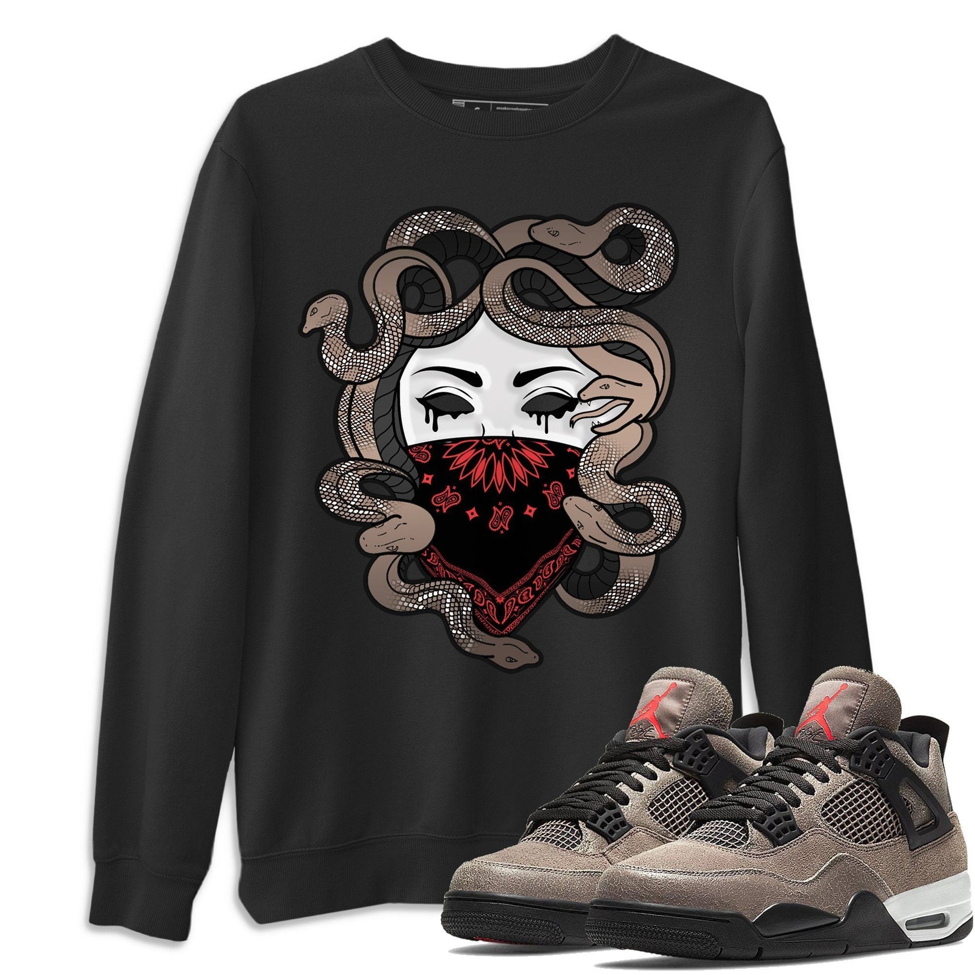 Jordan 4 Taupe Haze Sneaker Match Tees Medusa Sneaker Tees Jordan 4 Taupe Haze Sneaker Release Tees Unisex Shirts