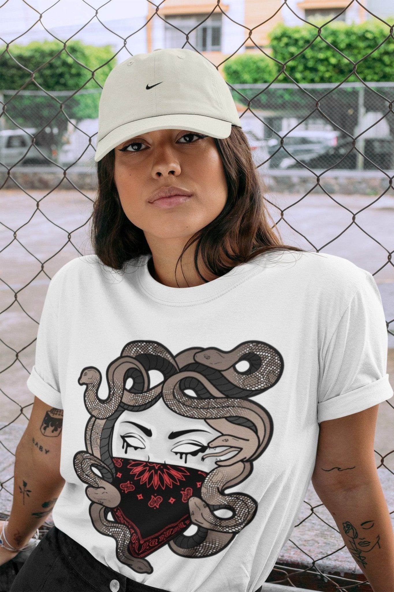 Jordan 4 Taupe Haze Sneaker Match Tees Medusa Sneaker Tees Jordan 4 Taupe Haze Sneaker Release Tees Unisex Shirts