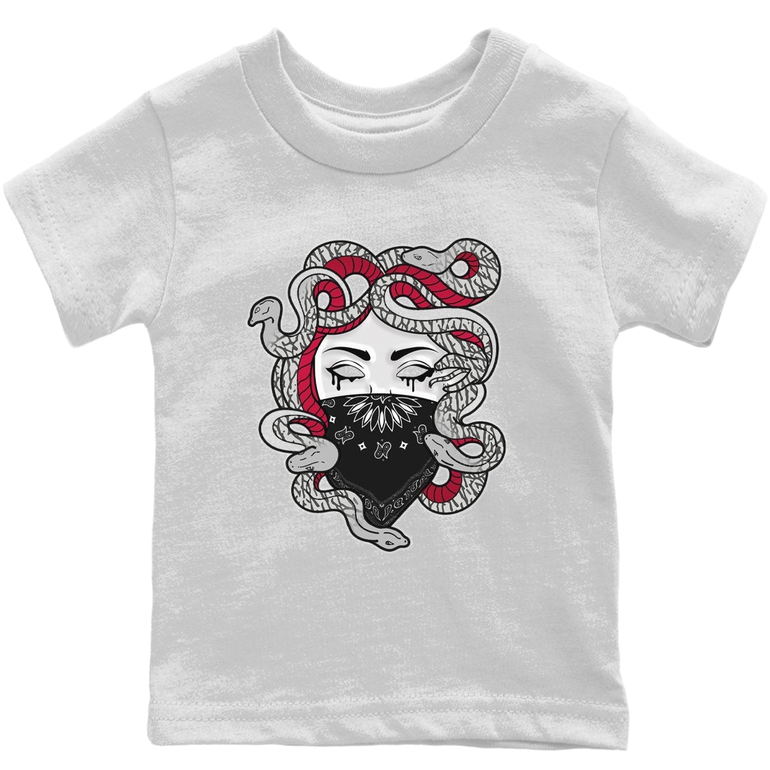 Jordan 3 Cardinal Sneaker Match Tees Medusa Sneaker Tees Jordan 3 Cardinal Sneaker Release Tees Kids Shirts