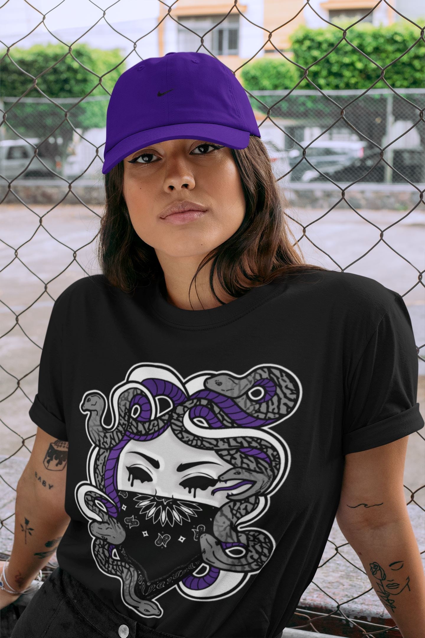 Jordan 3 Dark Iris Sneaker Match Tees Medusa Sneaker Tees Jordan 3 Dark Iris Sneaker Release Tees Unisex Shirts