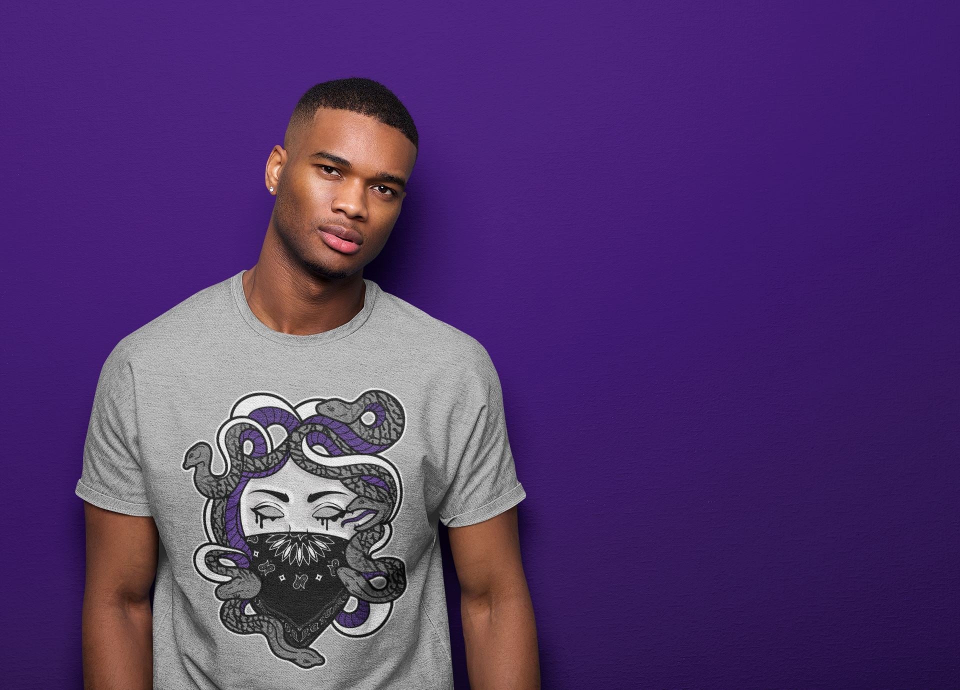 Jordan 3 Dark Iris Sneaker Match Tees Medusa Sneaker Tees Jordan 3 Dark Iris Sneaker Release Tees Unisex Shirts