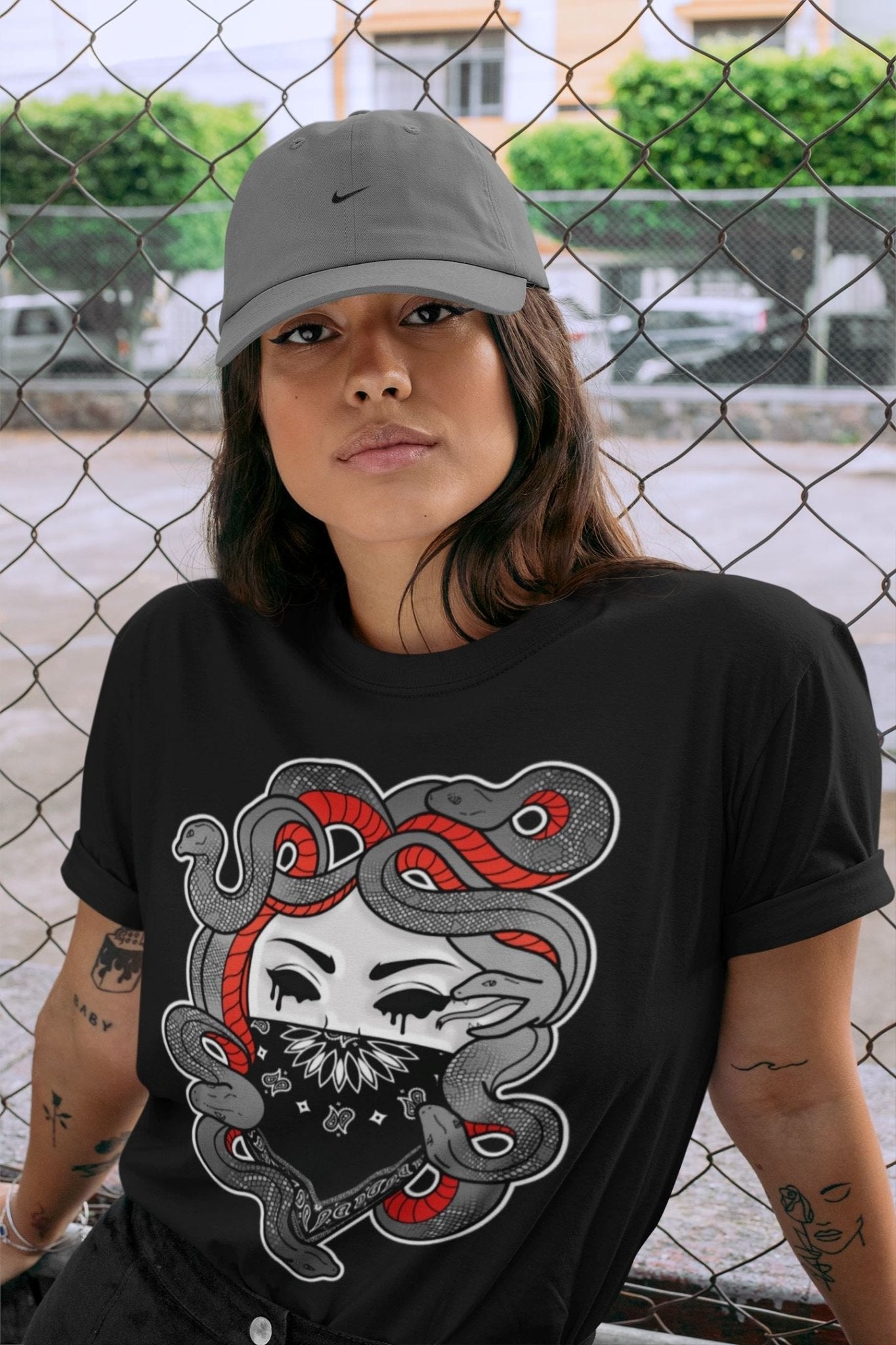 Jordan 4 Infrared Sneaker Match Tees Medusa Sneaker Tees Jordan 4 Infrared Sneaker Release Tees Unisex Shirts