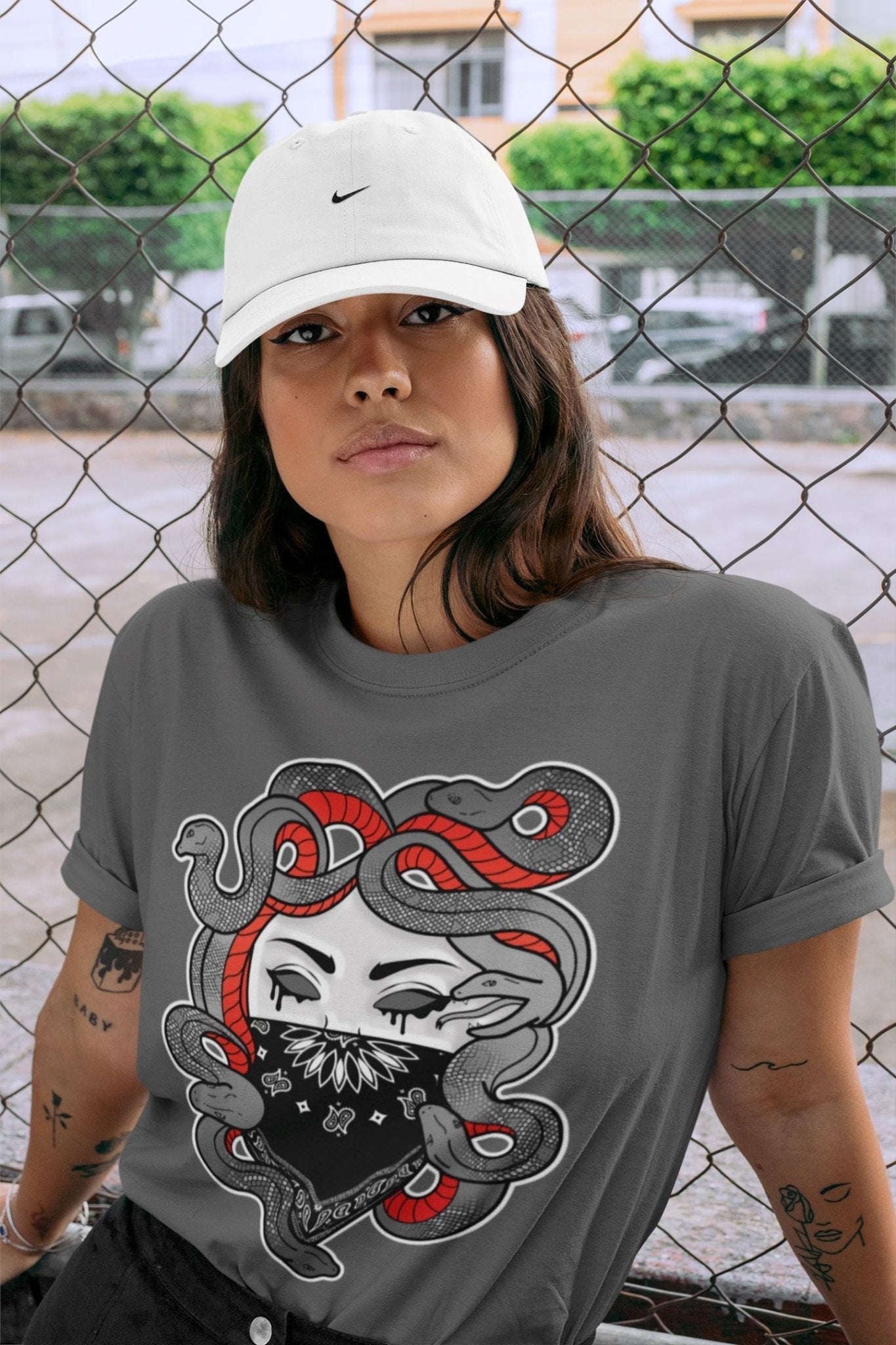 Jordan 4 Infrared Sneaker Match Tees Medusa Sneaker Tees Jordan 4 Infrared Sneaker Release Tees Unisex Shirts