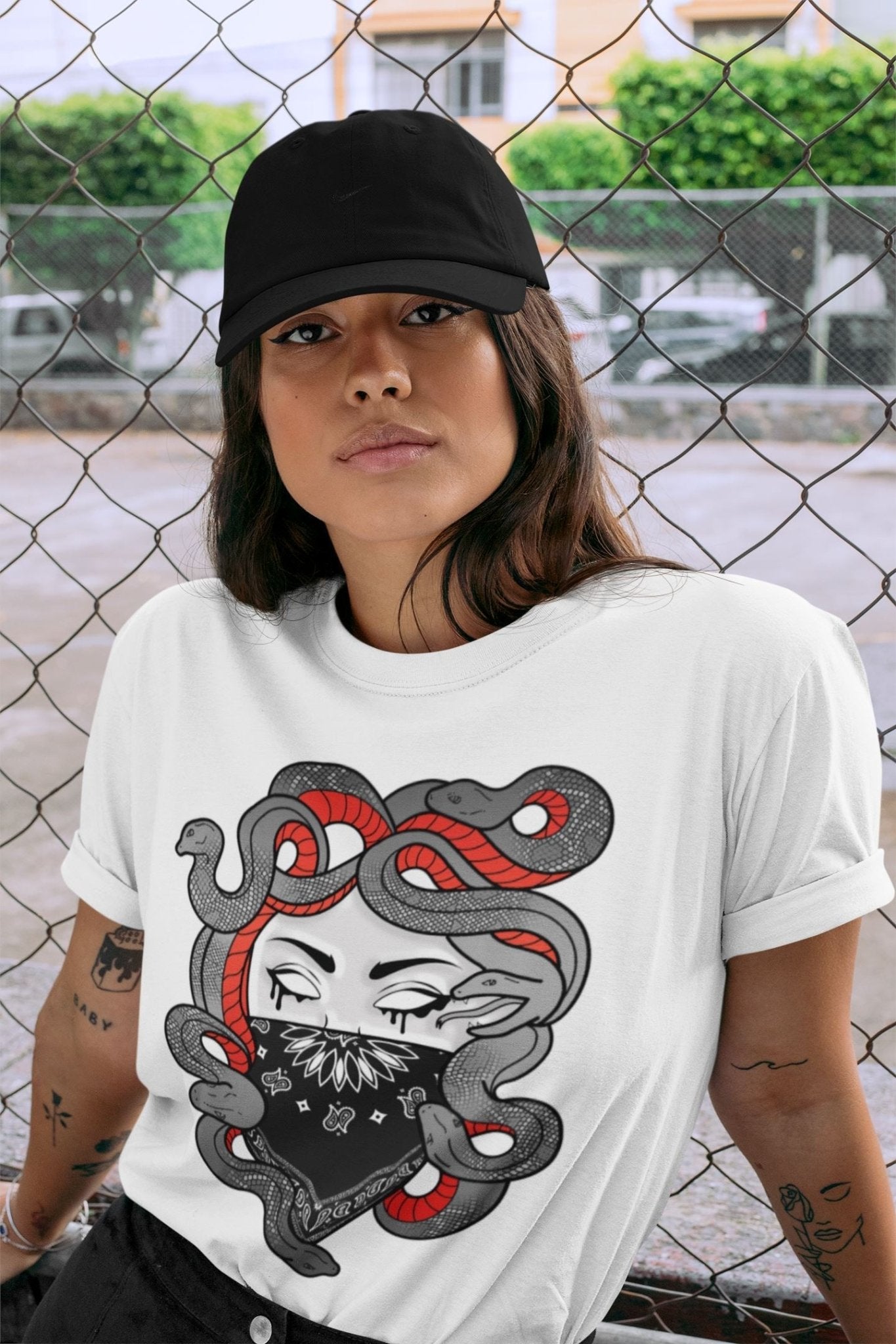 Jordan 4 Infrared Sneaker Match Tees Medusa Sneaker Tees Jordan 4 Infrared Sneaker Release Tees Unisex Shirts